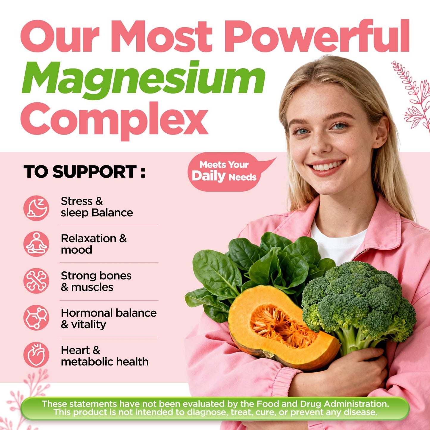 NATISLAND 12 in 1 Magnesium Complex for Women Capsule 90 Count