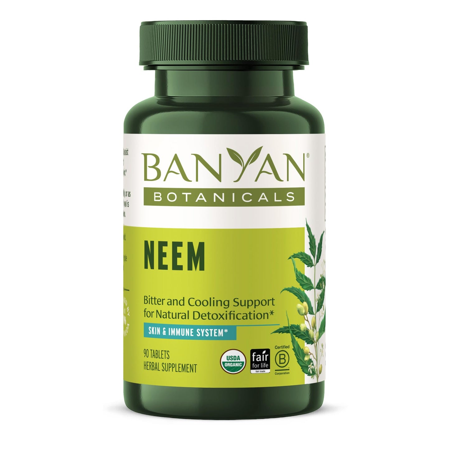 Banyan Botanicals Organic Neem Tablets 90 Tablets