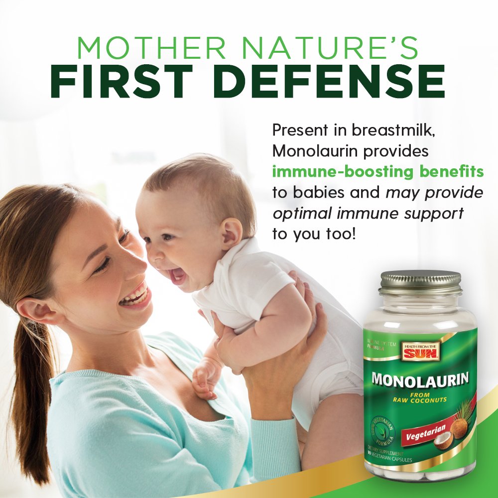 Health From The Sun Monolaurin 990 Milligrams 90 Veg Capsules