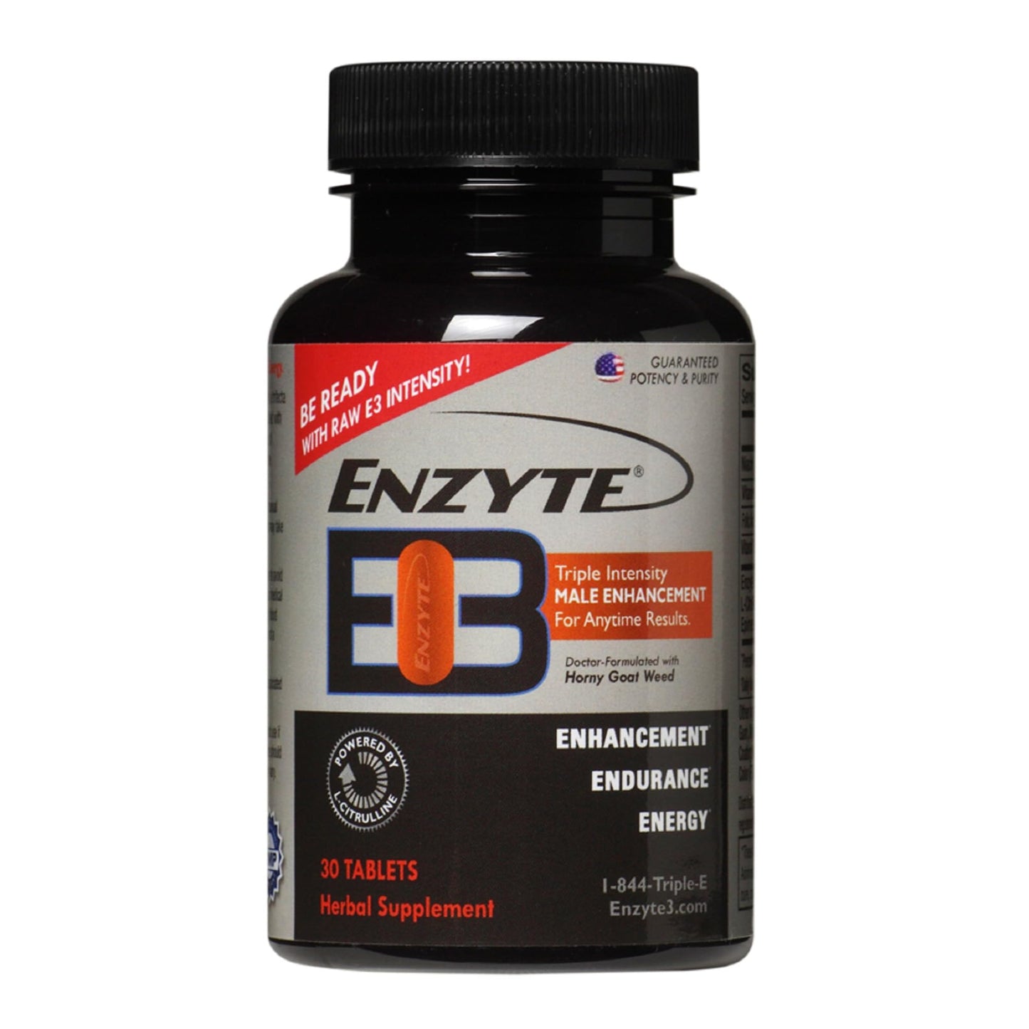 Enzyte MRC Enzyte3 Natural Male Enhancement Supplement 30 Tablets