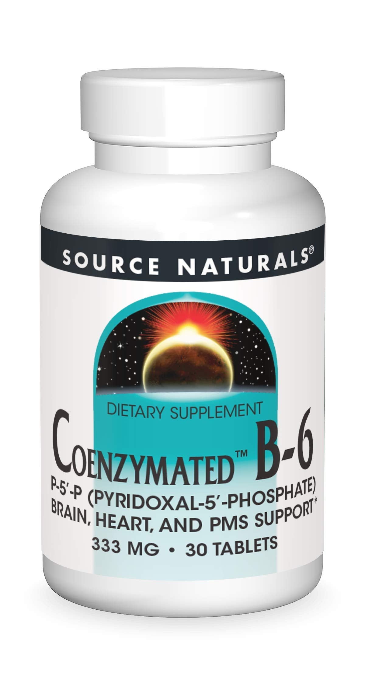 Source Naturals Coenzymated B-6 Tablets, 30 Tablets