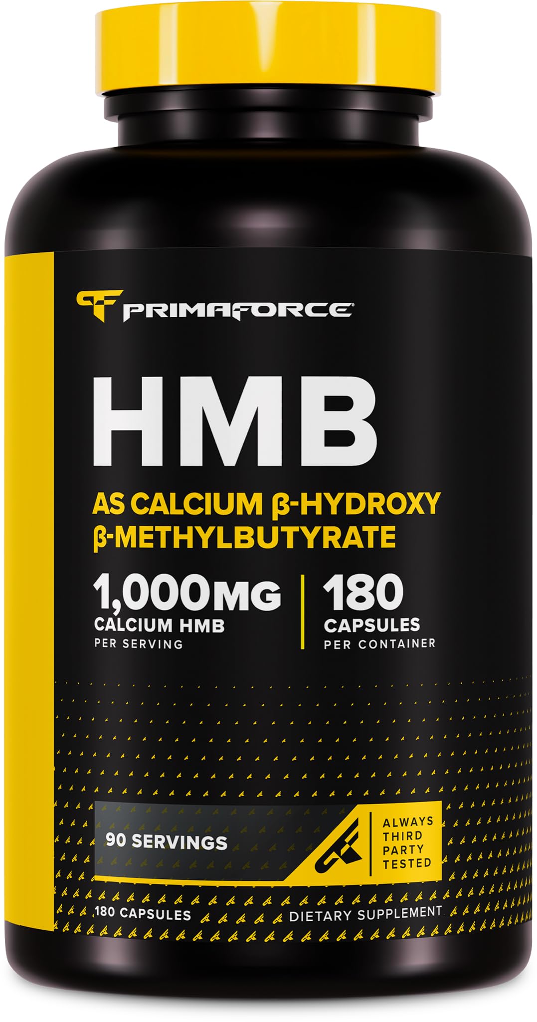 Primaforce HMB (Beta-Hydroxy Beta-Methylbutyrate) 1000mg, 180 Capsules