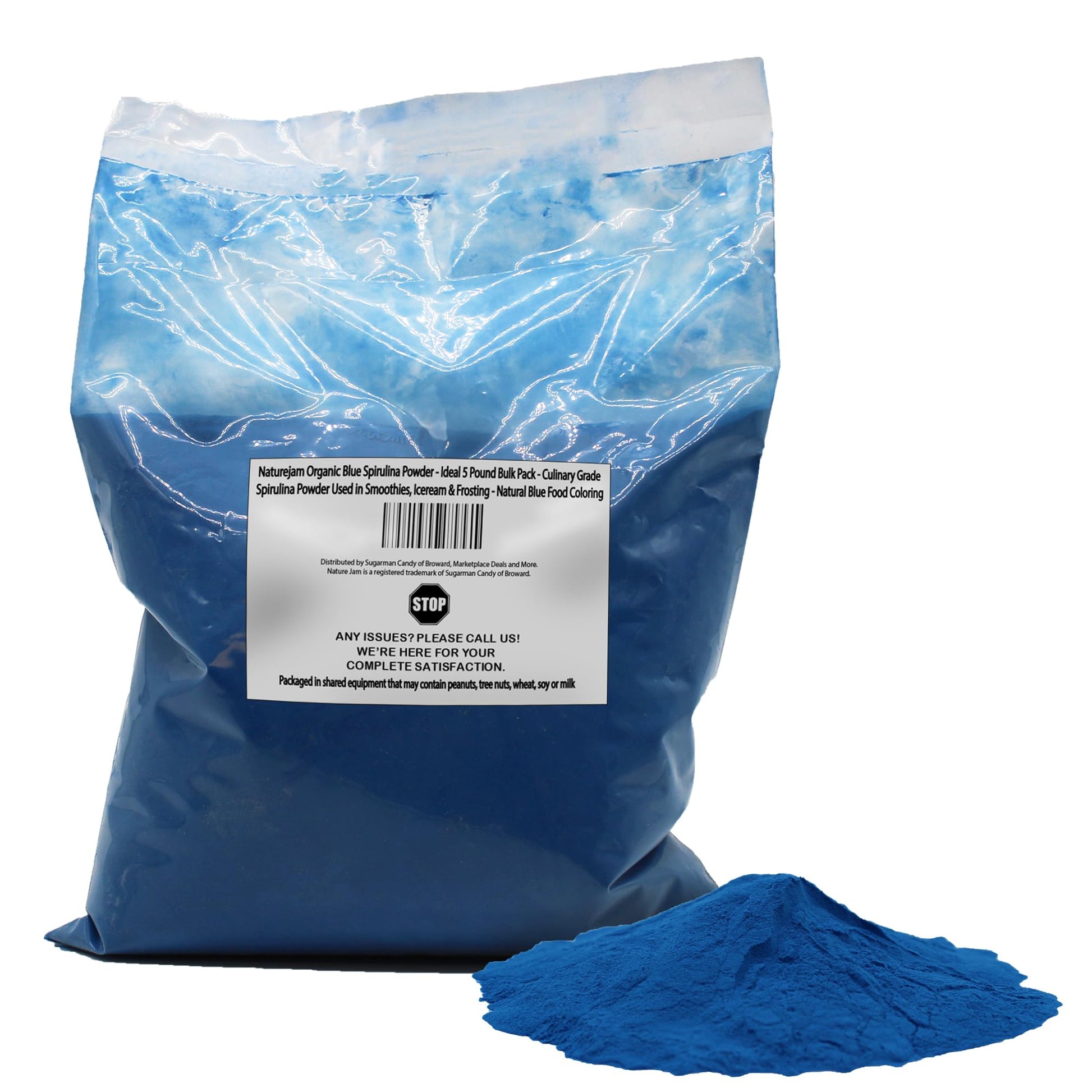 Naturejam Organic Blue Spirulina Powder 80 Ounces
