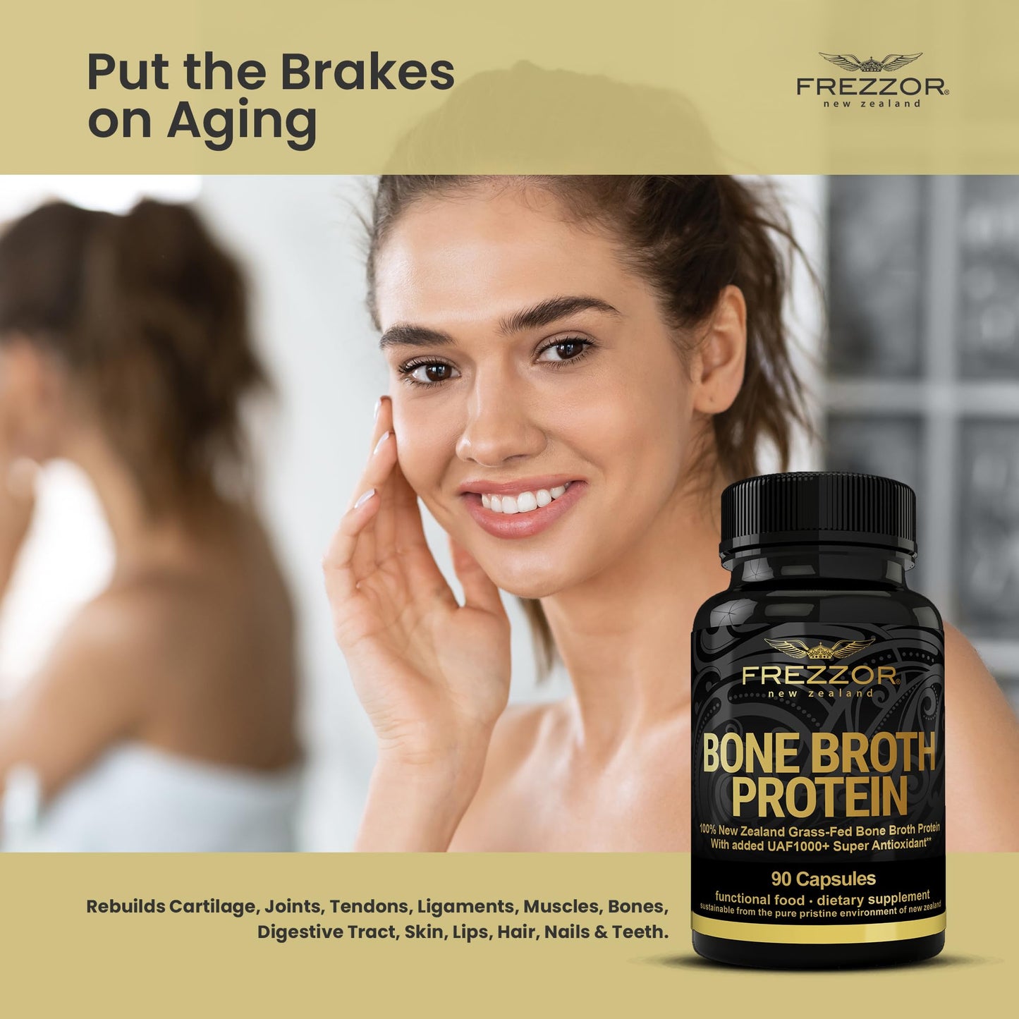 FREZZOR Bone Broth Protein Softgels, 540 Count
