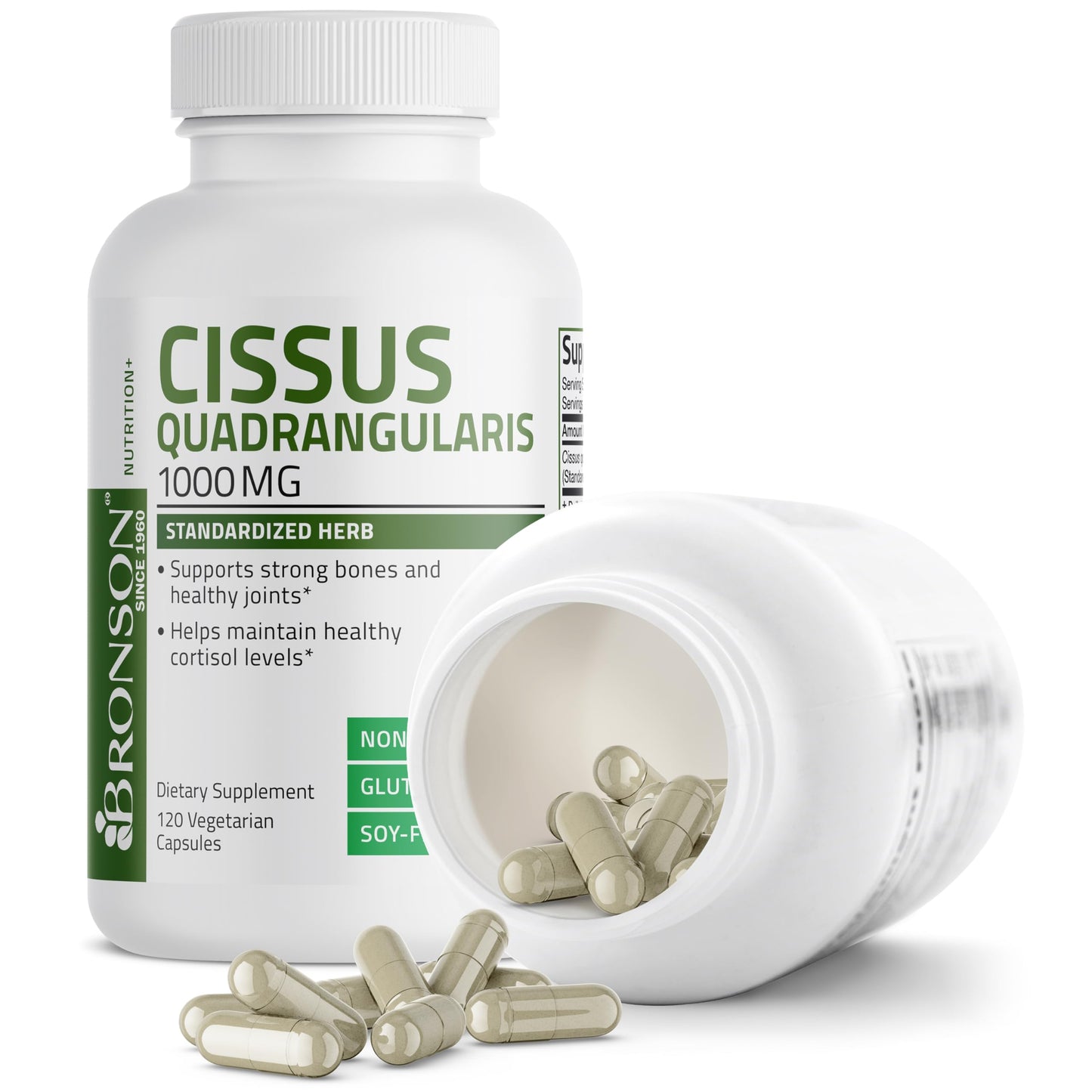 Bronson Cissus Quadrangularis Extract 1000 mg Capsules, 120 Count