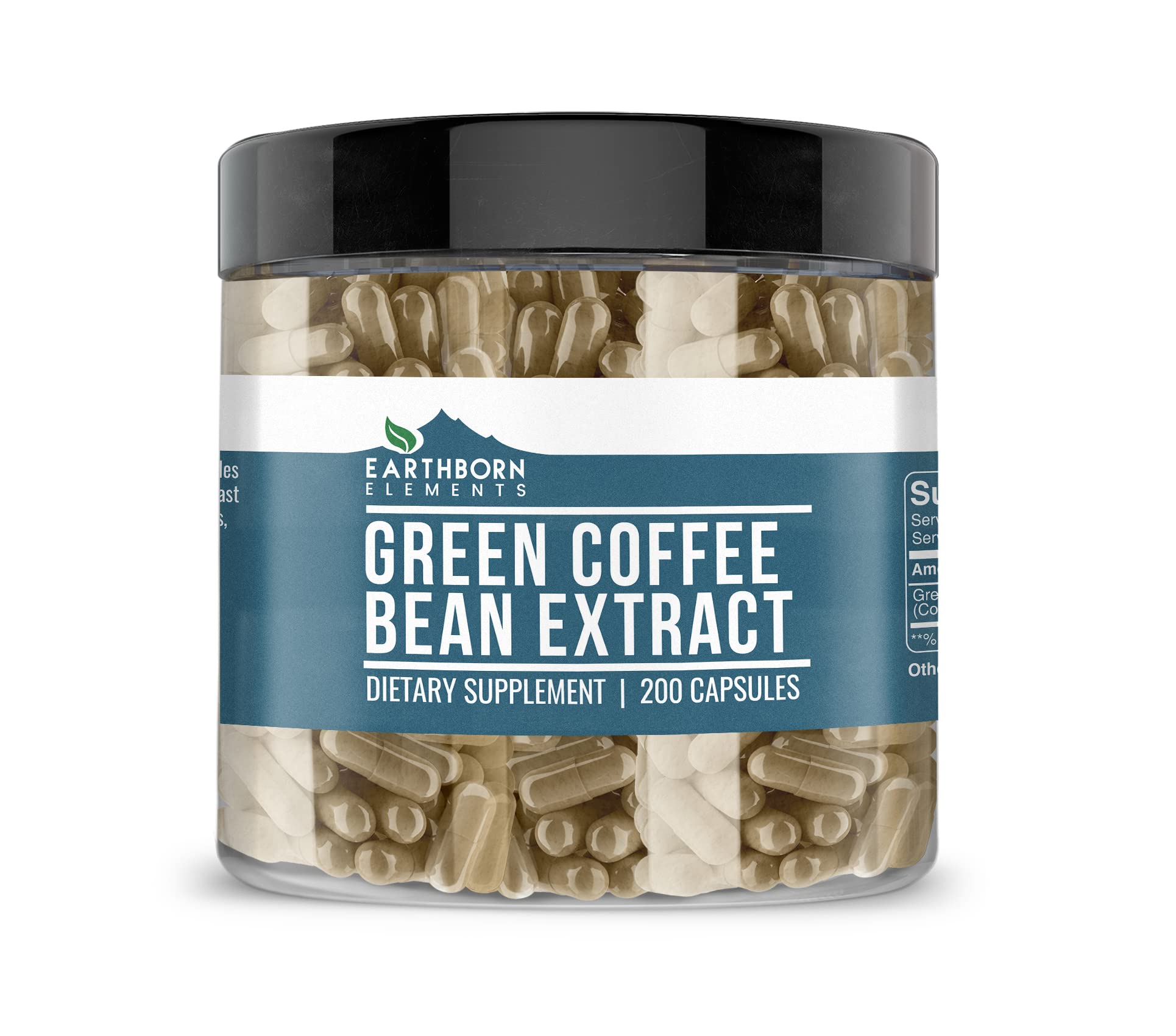 Earthborn Elements Green Coffee Bean Extract Capsule 200 Count