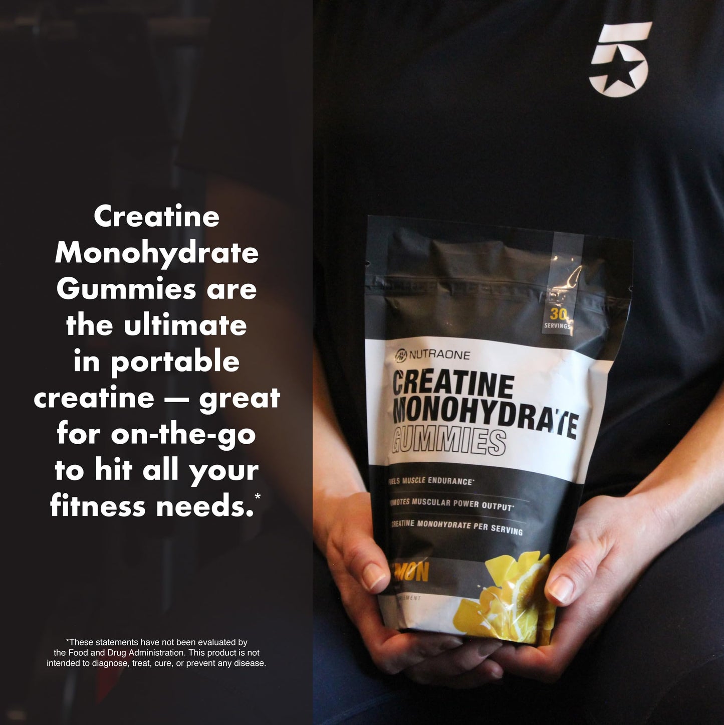 NutraOne Creatine Monohydrate Gummies, 150 Gummies
