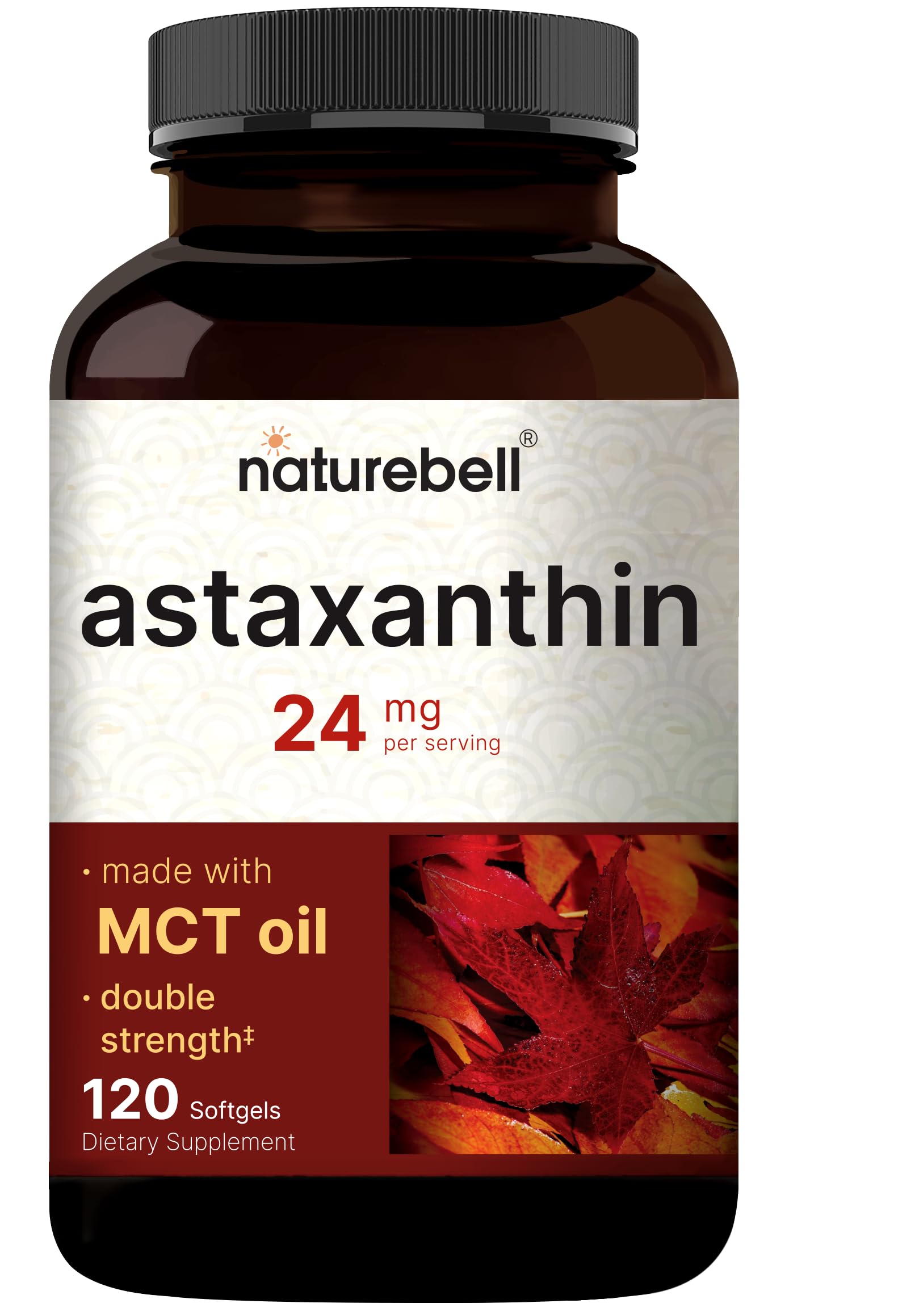 NatureBell Astaxanthin 24 mg Softgels, 120 Count