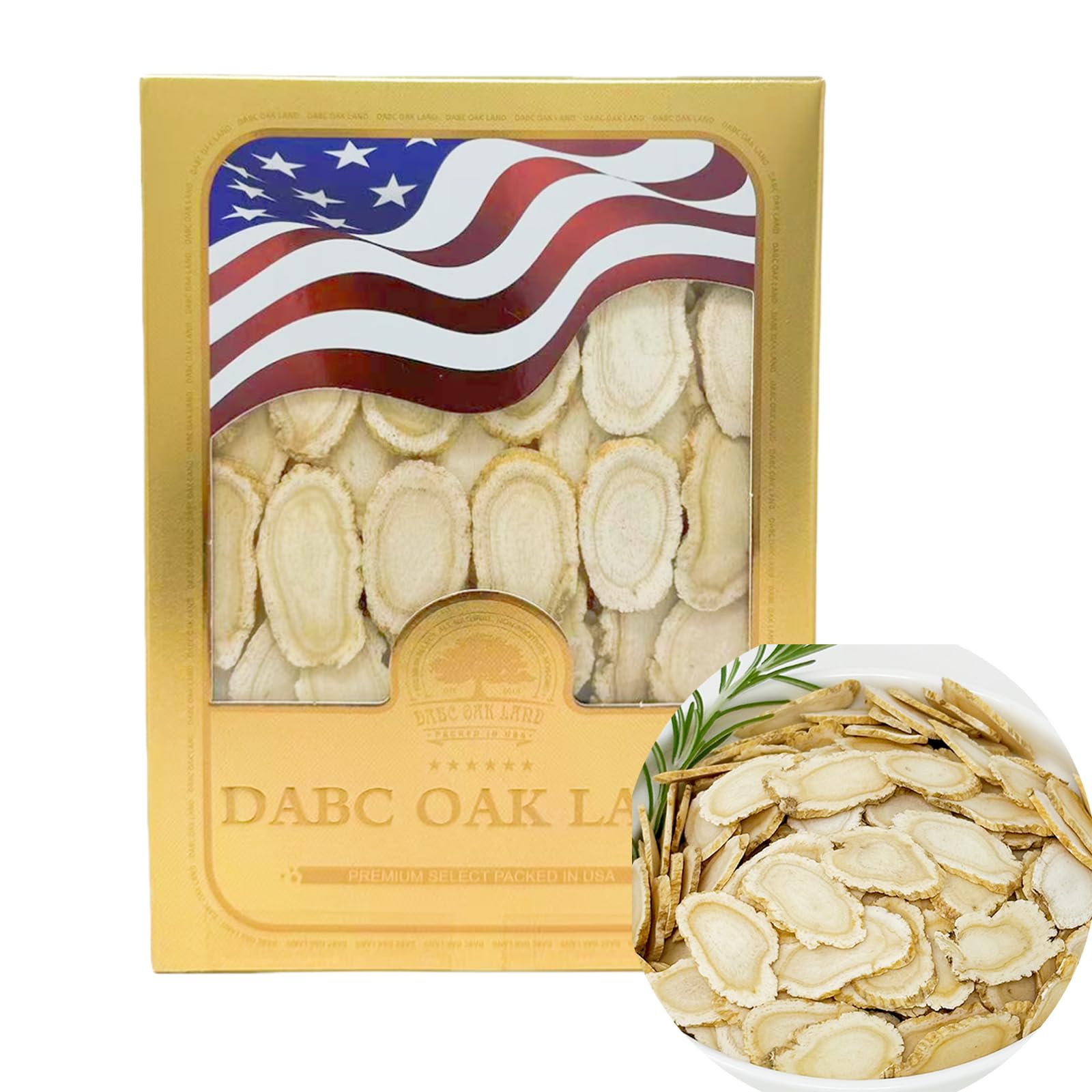 DABC OAK LAND American Ginseng Slices from Wisconsin Tablets, 4 Count