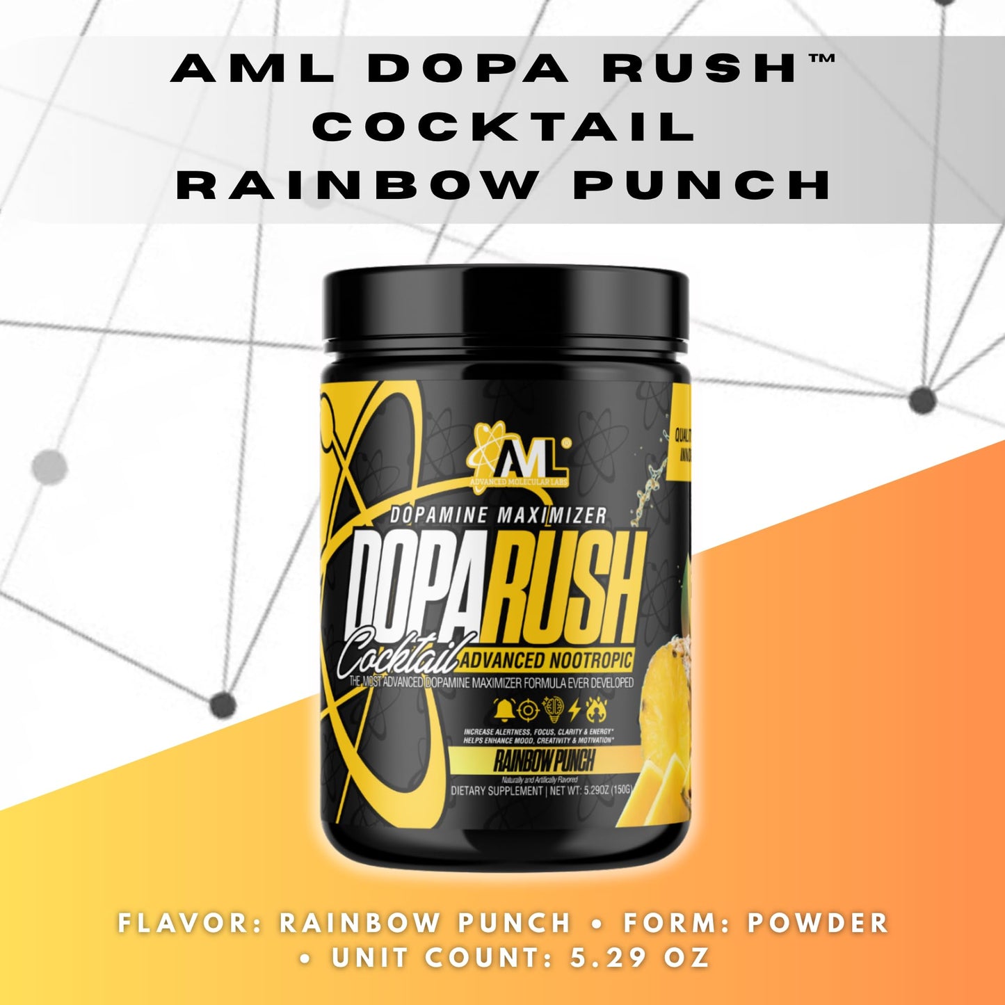 AML Advanced Molecular Labs Dopa Rush Powder 5.29 oz