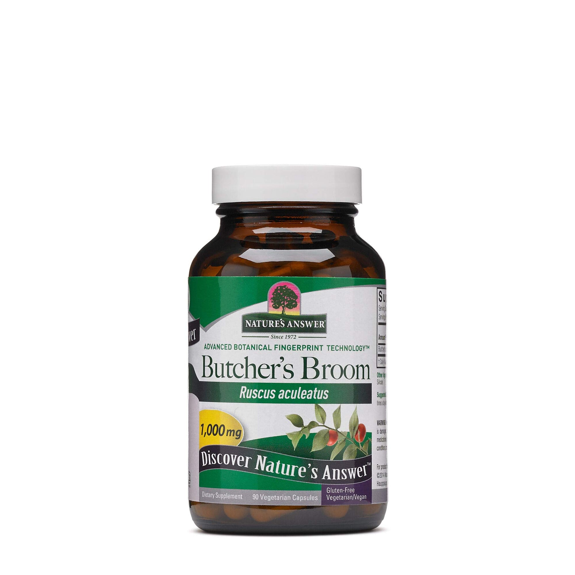 Nature's Answer Butcher's Broom Root Capsule 90 Count