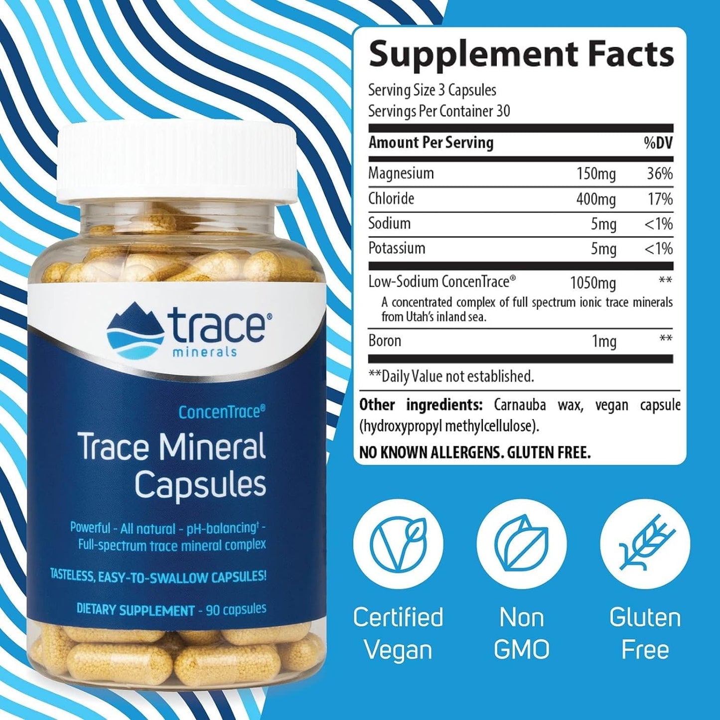 Trace Minerals ConcenTrace Capsules 90 Count