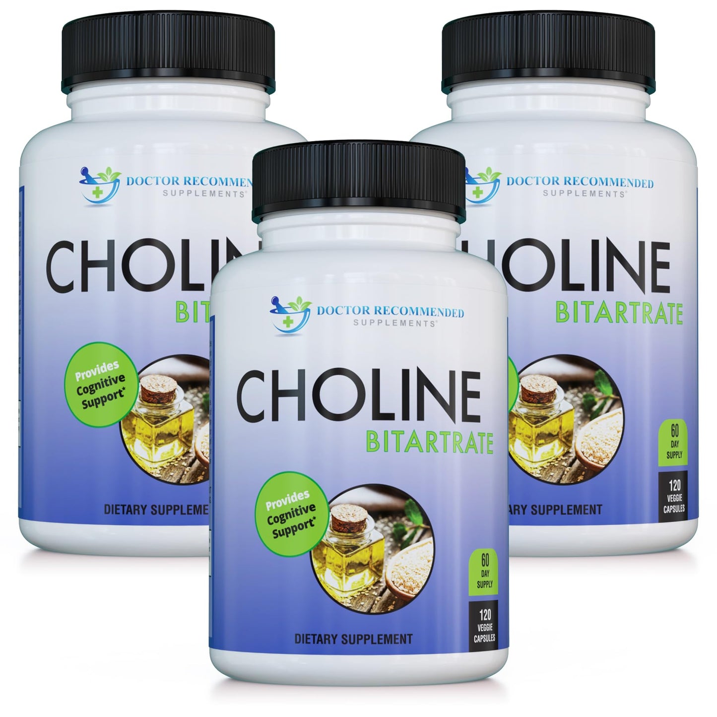 DOCTOR RECOMMENDED SUPPLEMENTS Premium Choline 500 mg Capsules 360 Count