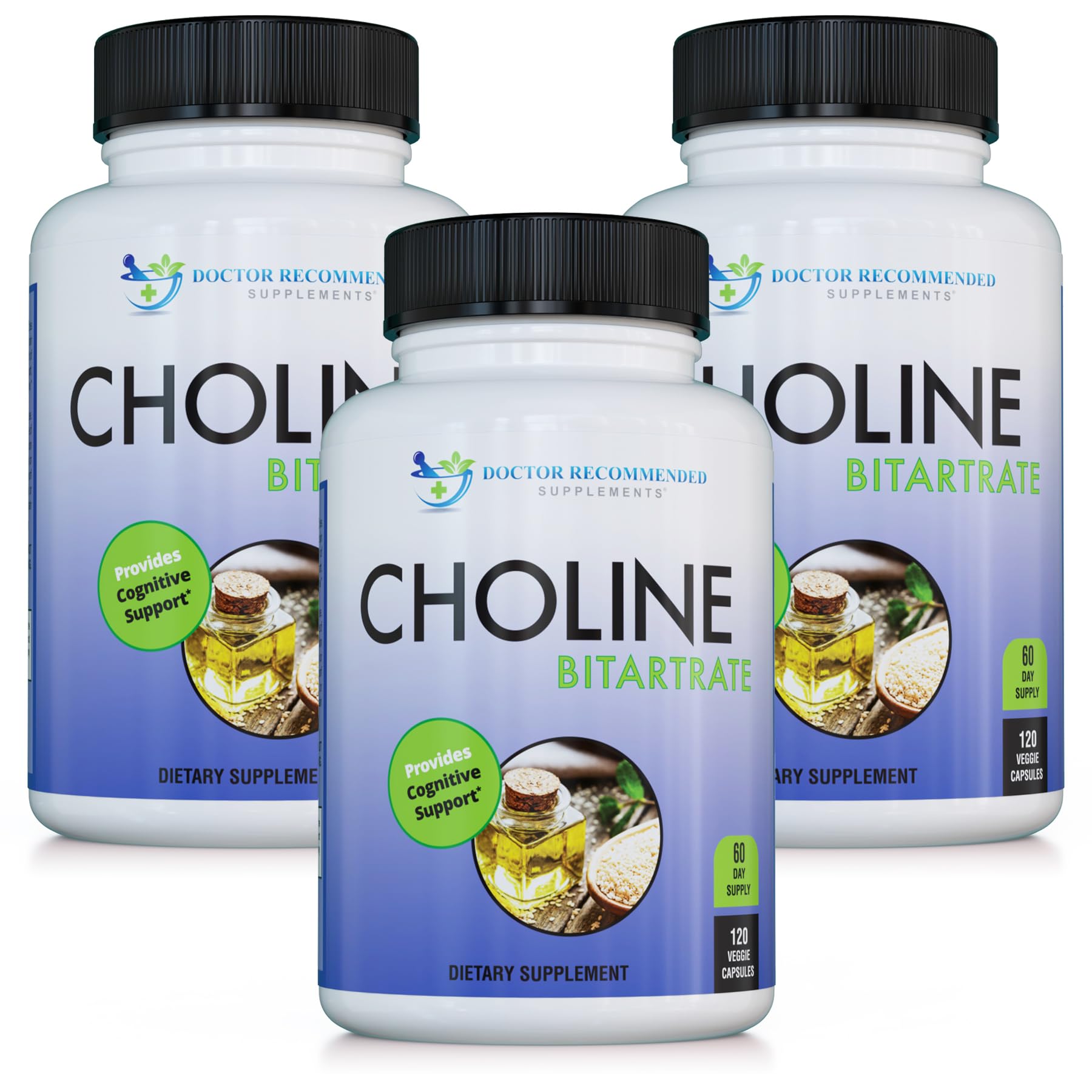 DOCTOR RECOMMENDED SUPPLEMENTS Premium Choline 500 mg Capsules 360 Count