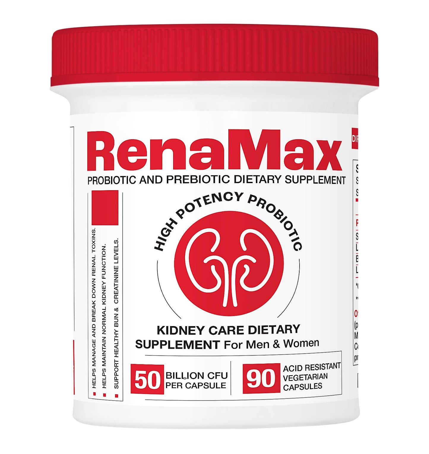 RENAMAX Kidney Restores & Kidney Care Supplement Capsule, 90 Count