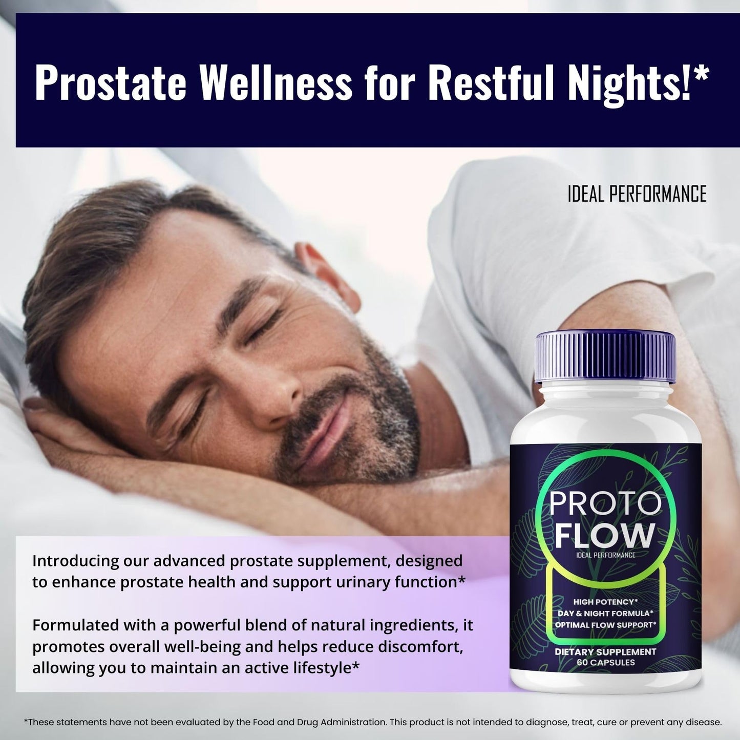 IDEAL PERFORMANCE Proto Flow for Prostate Capsules, 120 Capsules