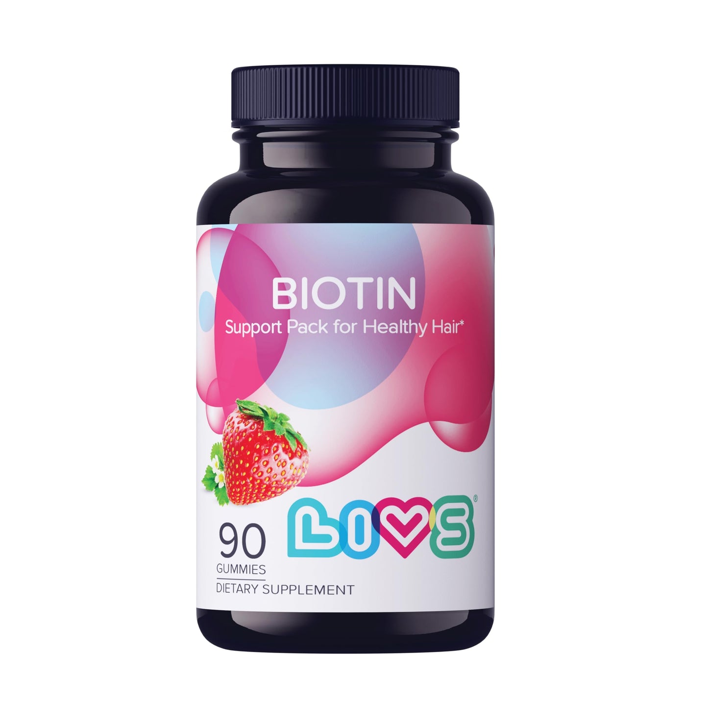 LIVS Biotin 10000mcg, 90 Gummies