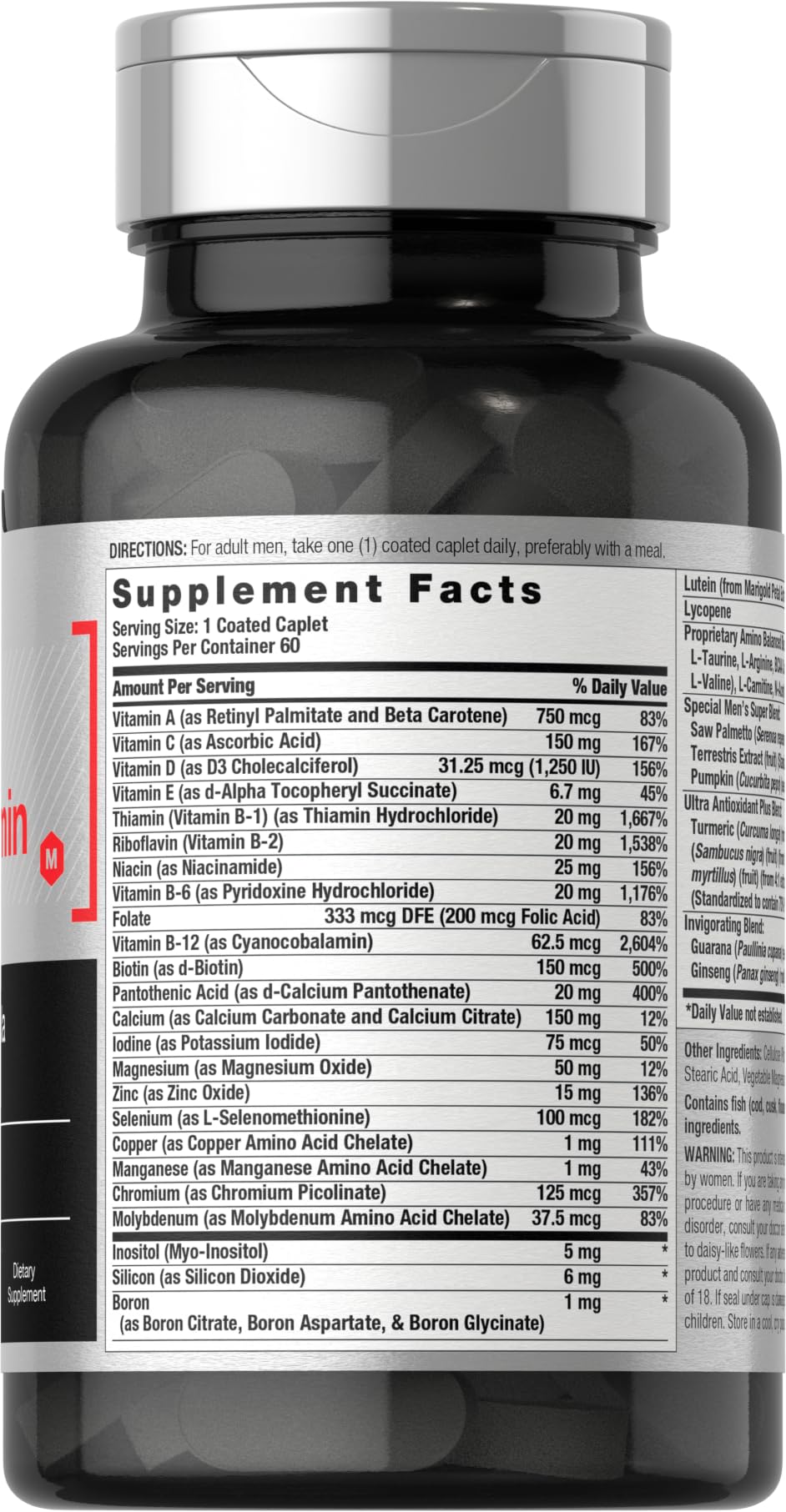 Horbäach Mens Multivitamin Caplets 60