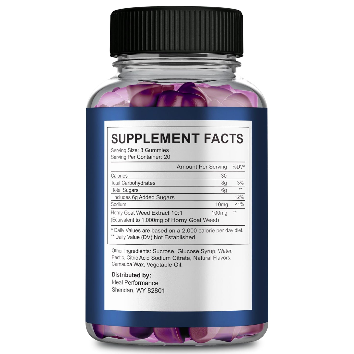 Ideal Performance Jellyfil Gummies 180 Gummies, All Natural Ingredients, Maximum Strength Daily Energy & Wellness Support