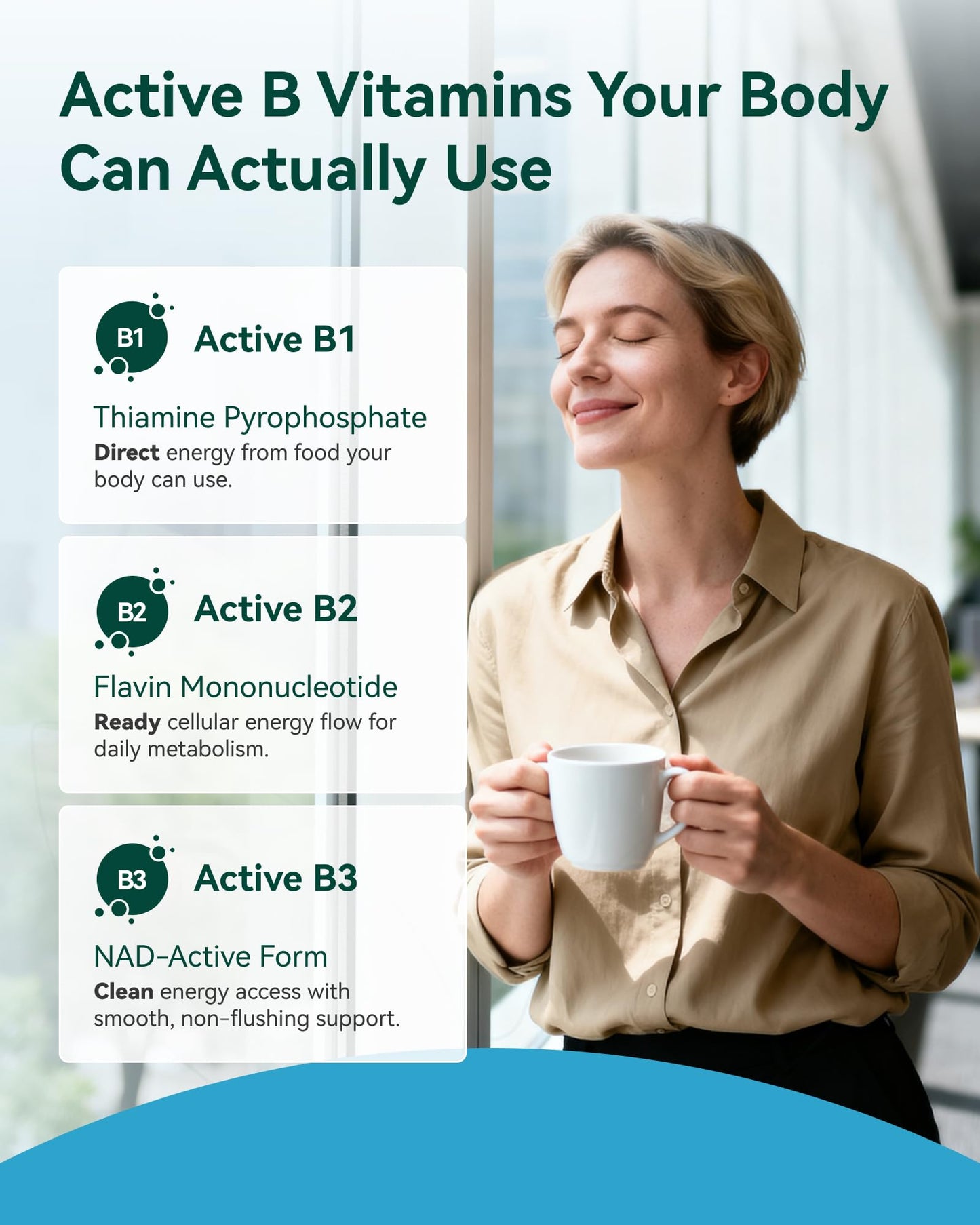 Inner Brightness Vitamin B Complex - Fully Methylated Active B12, B6, Folate, Capsules, 90 Count