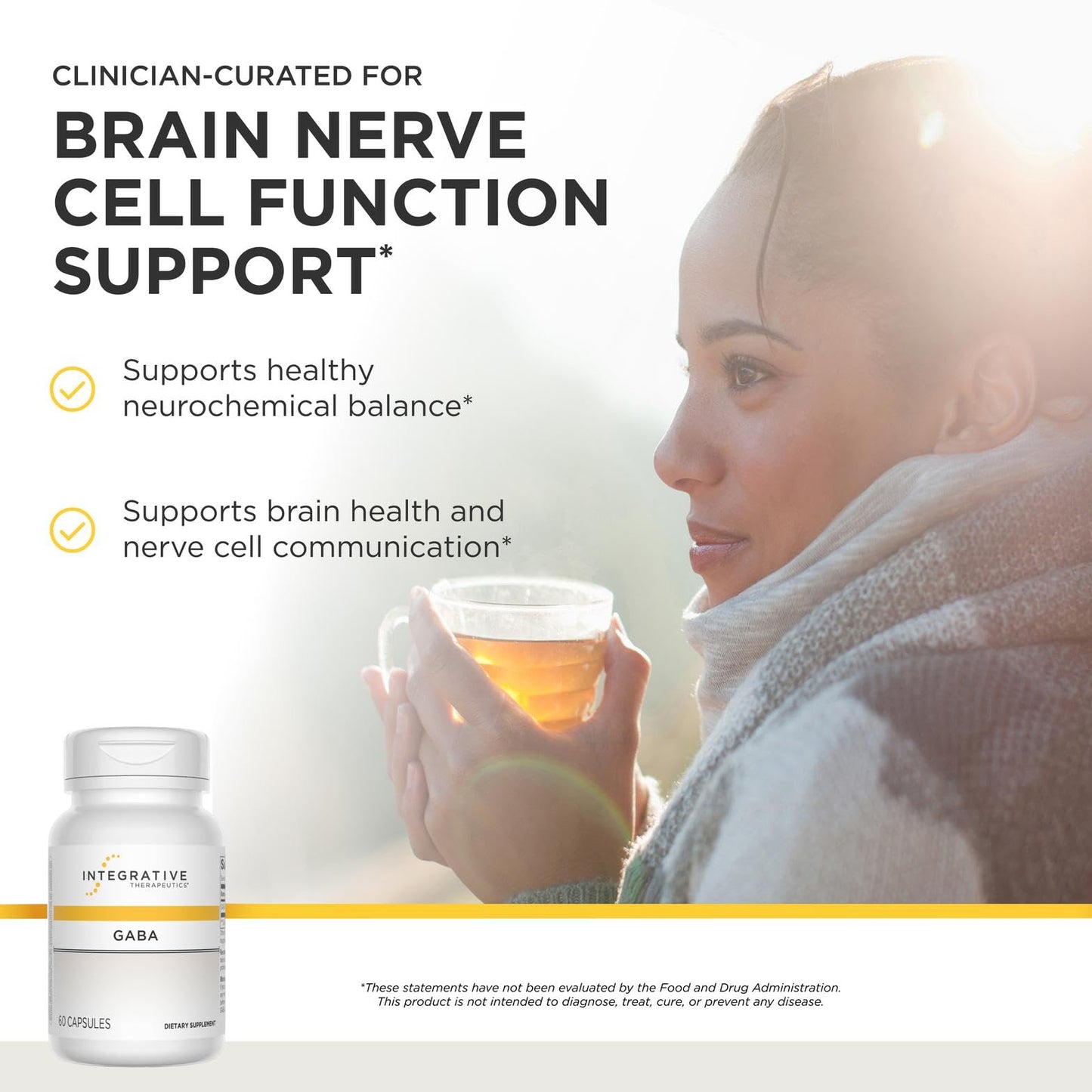Integrative Therapeutics GABA Capsule, 60 Capsules