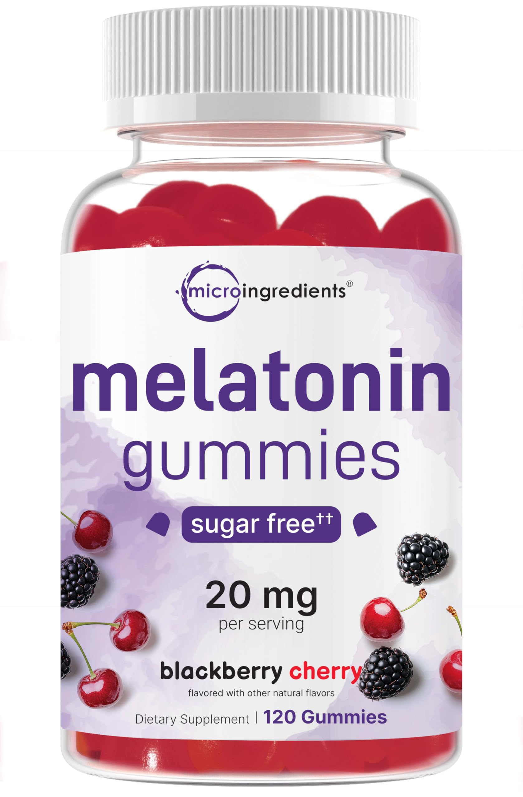 Micro Ingredients Melatonin 20mg Gummies, 120 Count