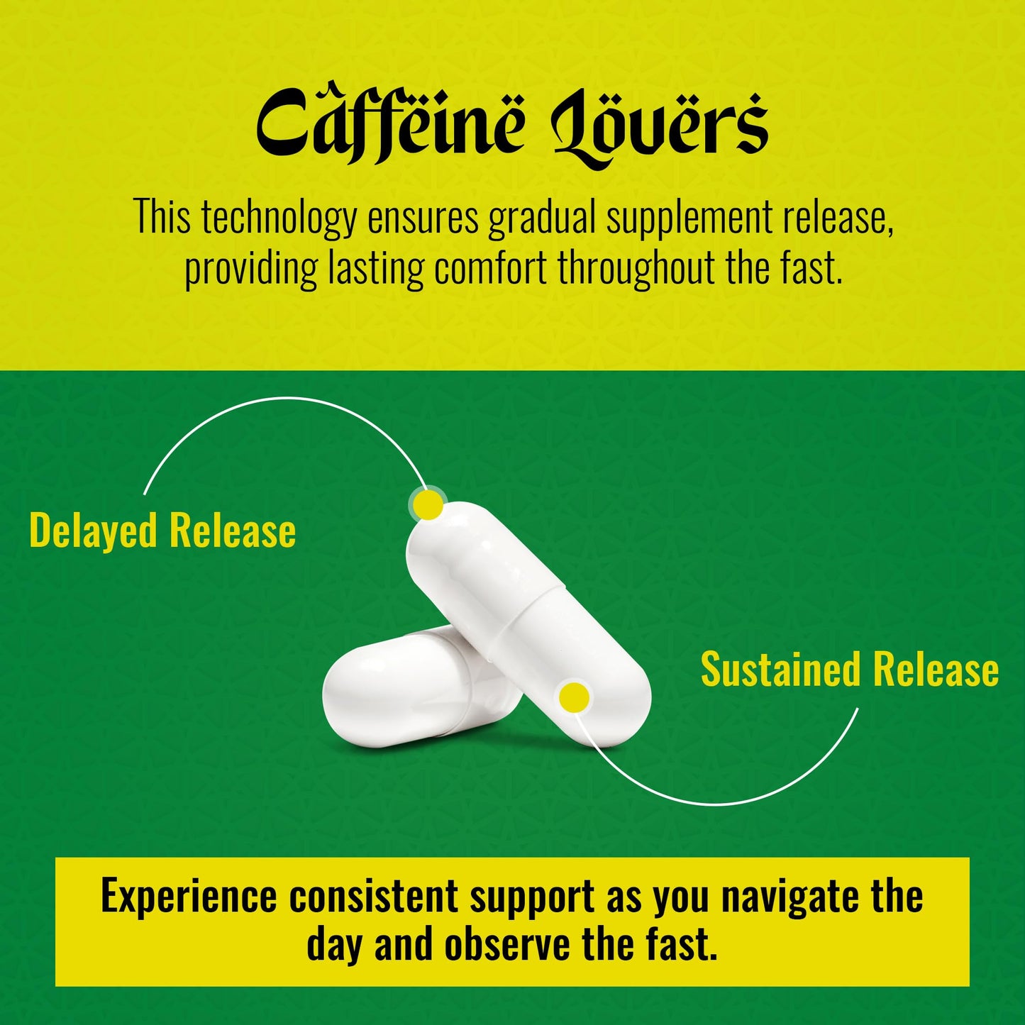 Power in Fasting Slow Release Caffeine Capsules, 2 Capsules