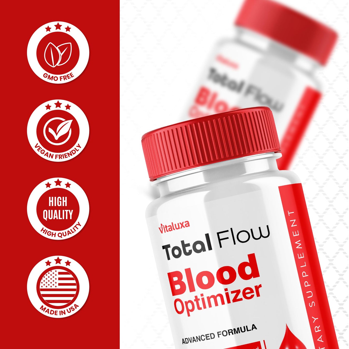 Vitaluxa Total Flow Blood Balance Capsules 60 Capsules