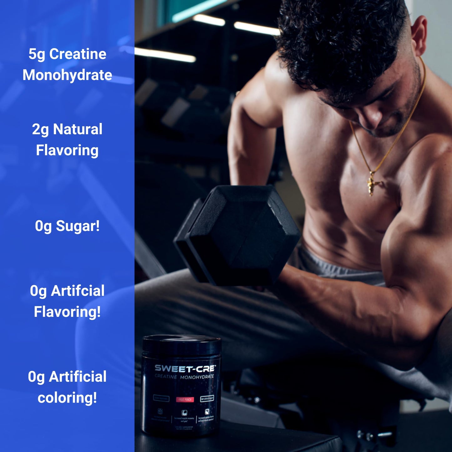 Sweet Cre Creatine Monohydrate Powder 10 oz