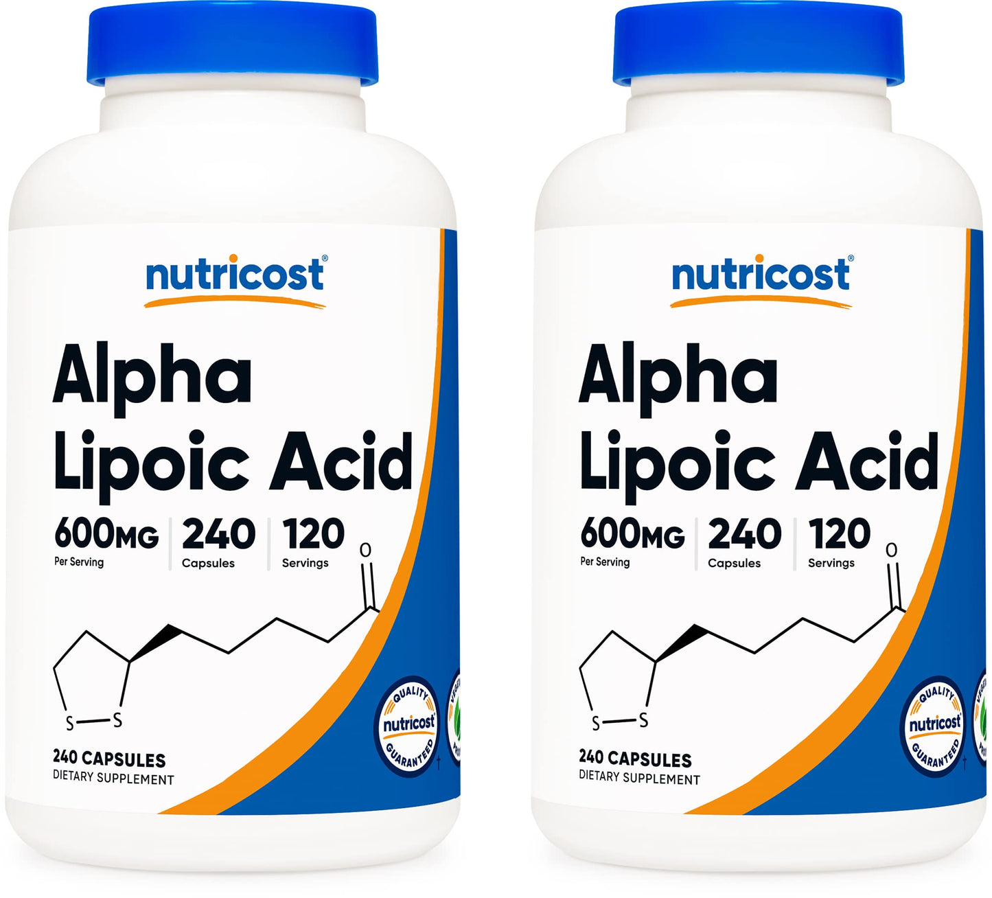Nutricost Alpha Lipoic Acid 600mg Capsules, 480 Count