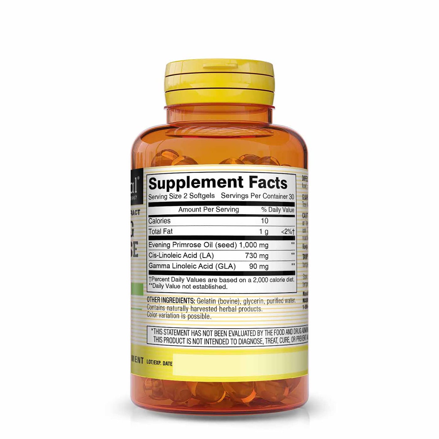 MASON NATURAL Evening Primrose Oil 1000 mg Softgels, 60 Softgels