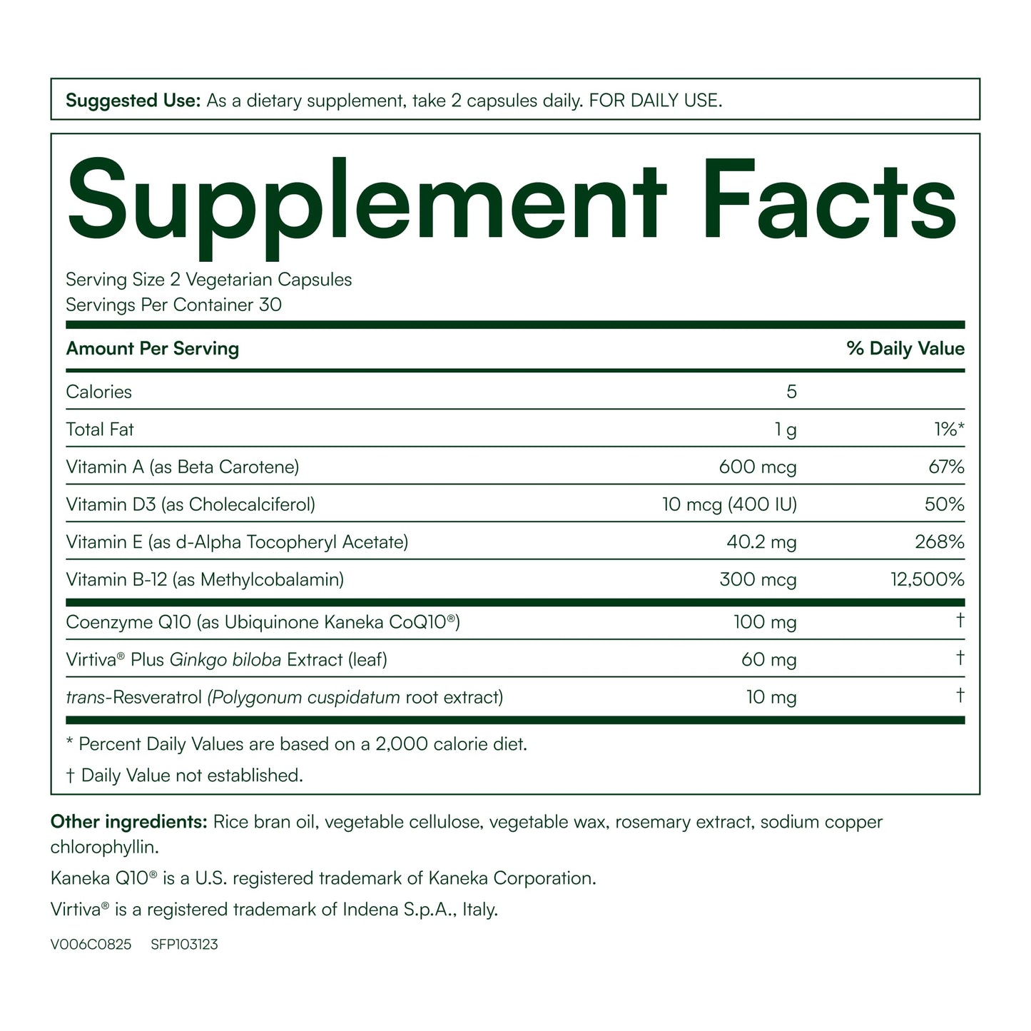 Purity Products CoQ10 Daily Super Boost with Ginkgo and Resveratrol Capsule, 60 Count