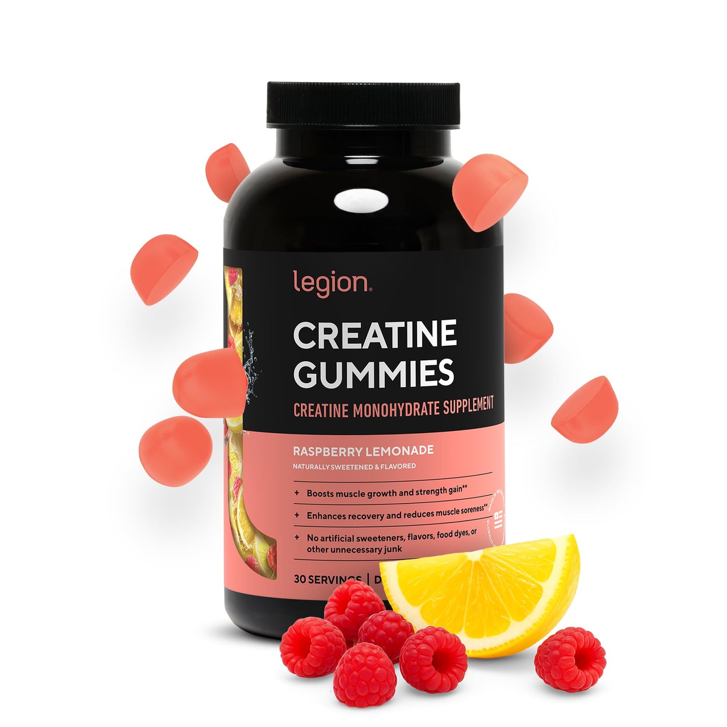 LEGION Creatine Monohydrate Gummies Chewable 150 Count