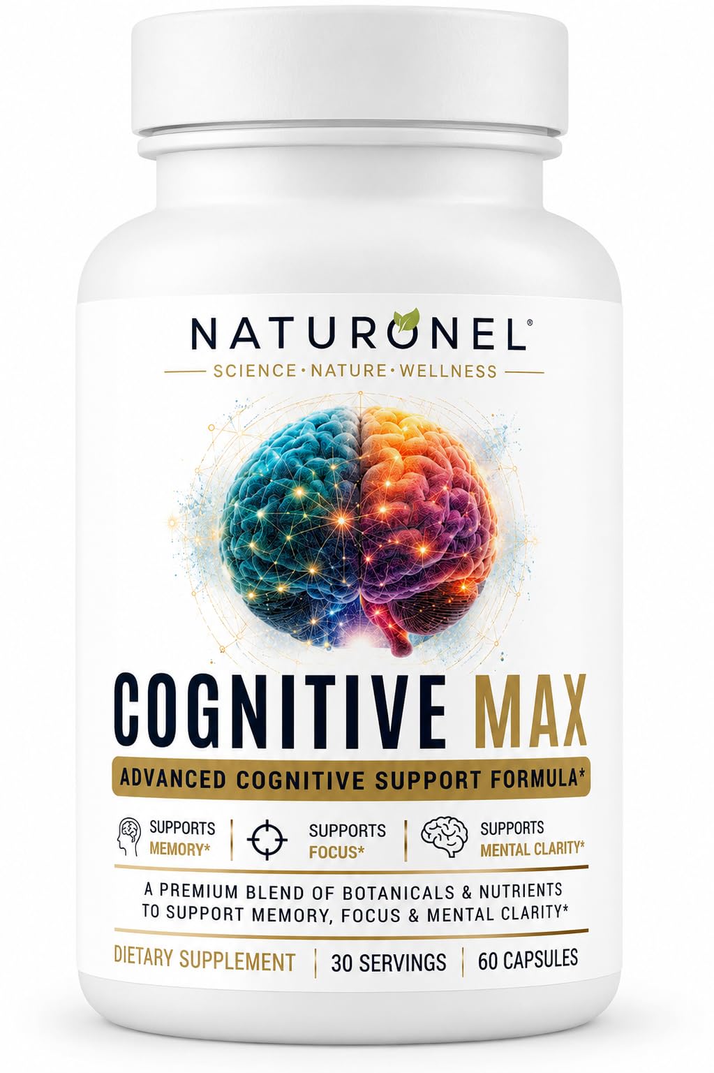 Naturonel Cognitive Max Brain Supplement Capsule 60 Count