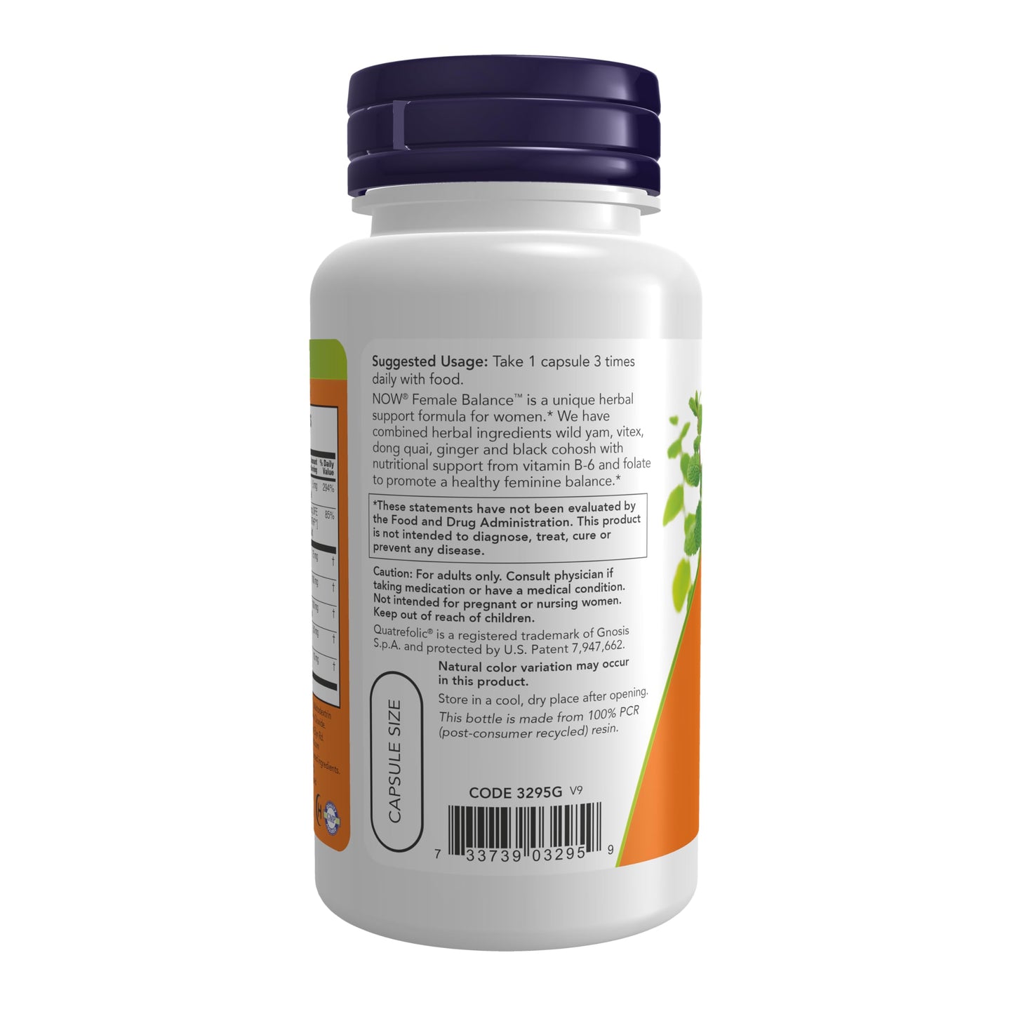 NOW Foods Female Balance with Wild Yam, Vitex, Dong Quai, GLA, Vitamin B-6 and Folate Capsules, 90 Count
