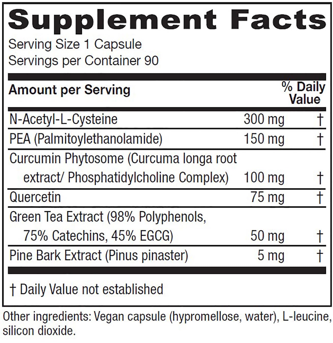 Vitanica NAC-Pea Extra Capsules, 90 Count
