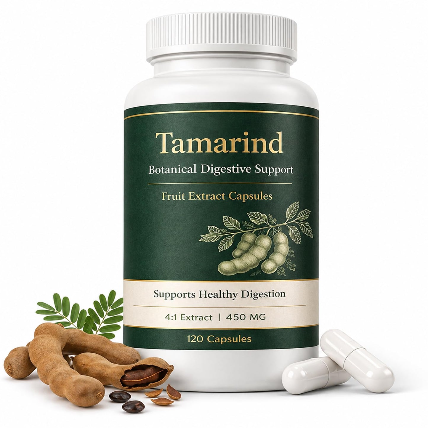 Tufonra Tamarind Seed Extract Supplement Capsules, 120 Count