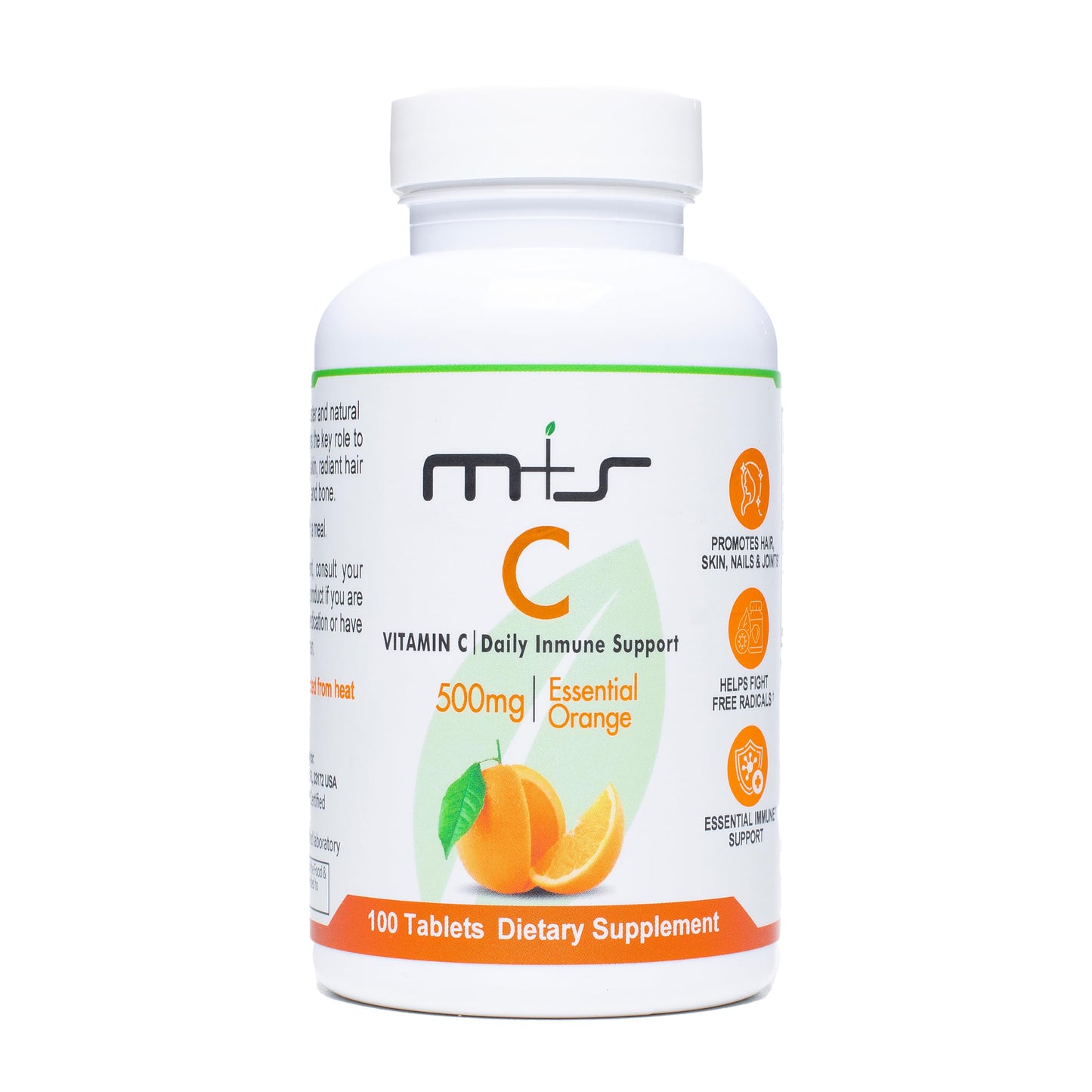 M+S Vitamin C Tablet 500mg, 100 Tablets