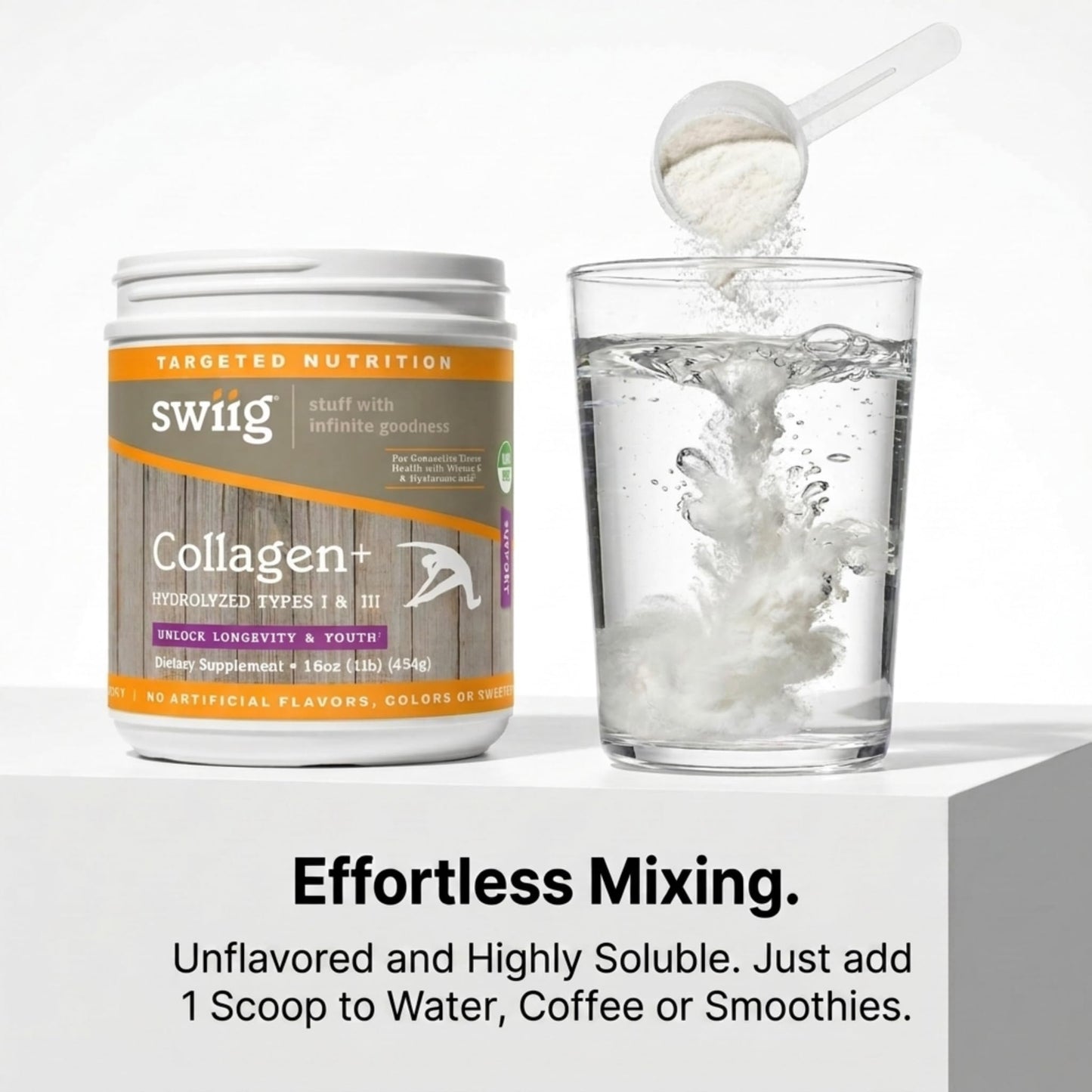 Swiig Collagen+ Protein Powder 16 Servings