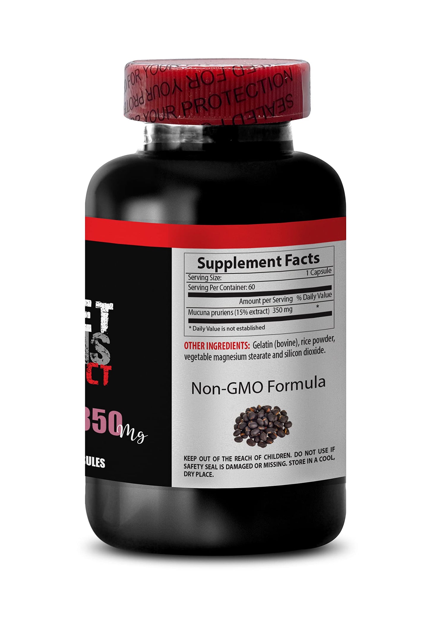 VIP VITAMINS Mucuna Pruriens Extract Velvet Beans Capsules 120 Capsules