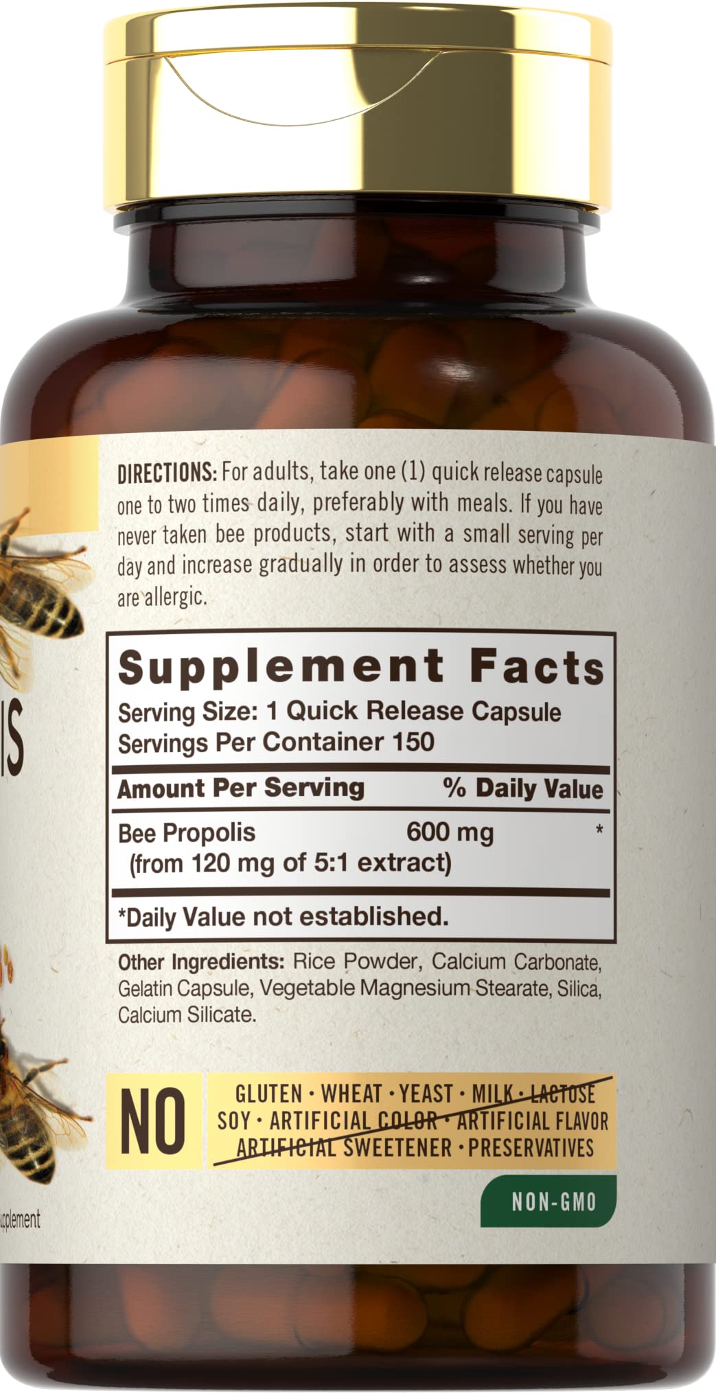 Carlyle Bee Propolis Capsules 150 Count