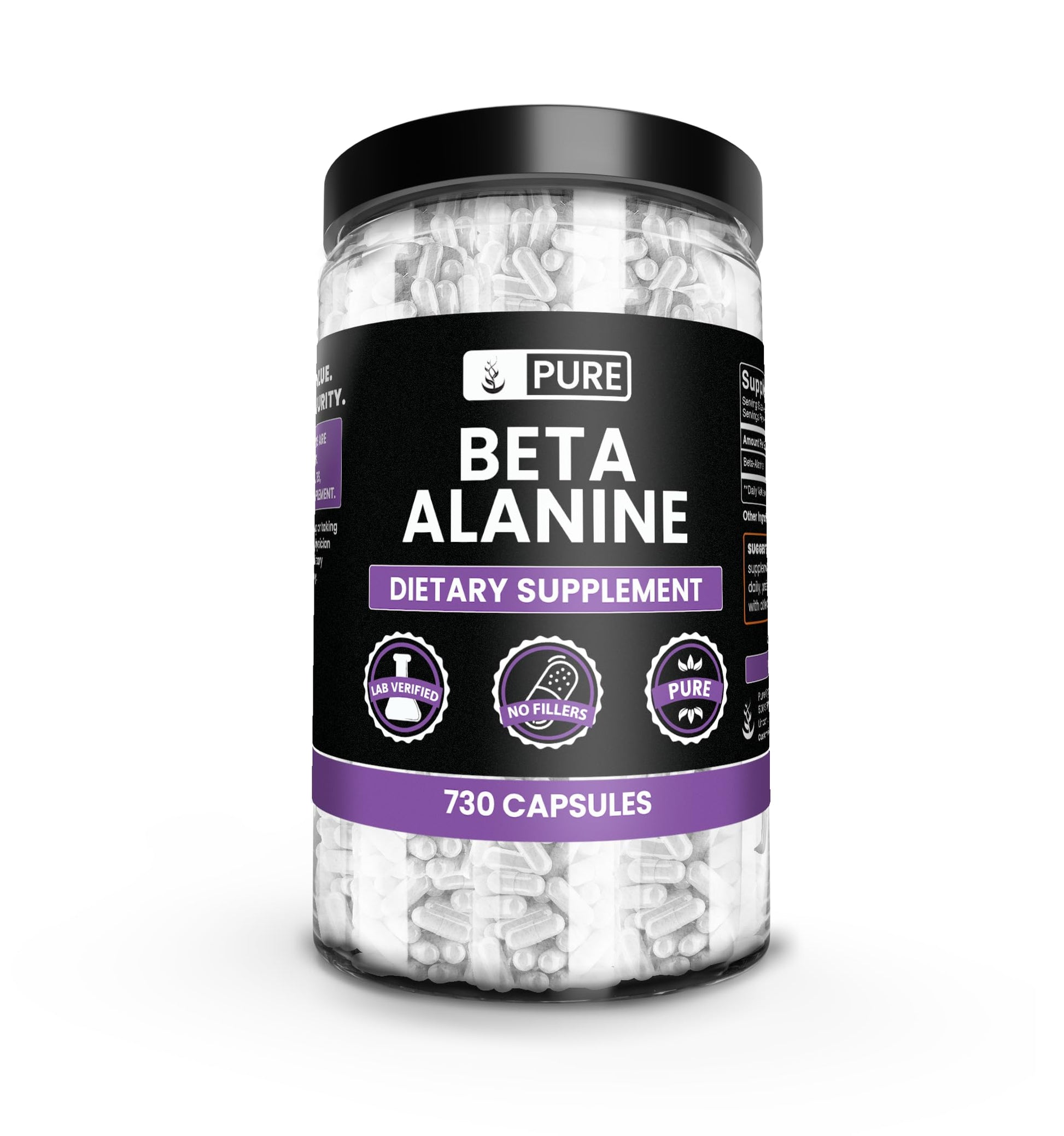 Pure Original Ingredients Beta Alanine Capsules 365
