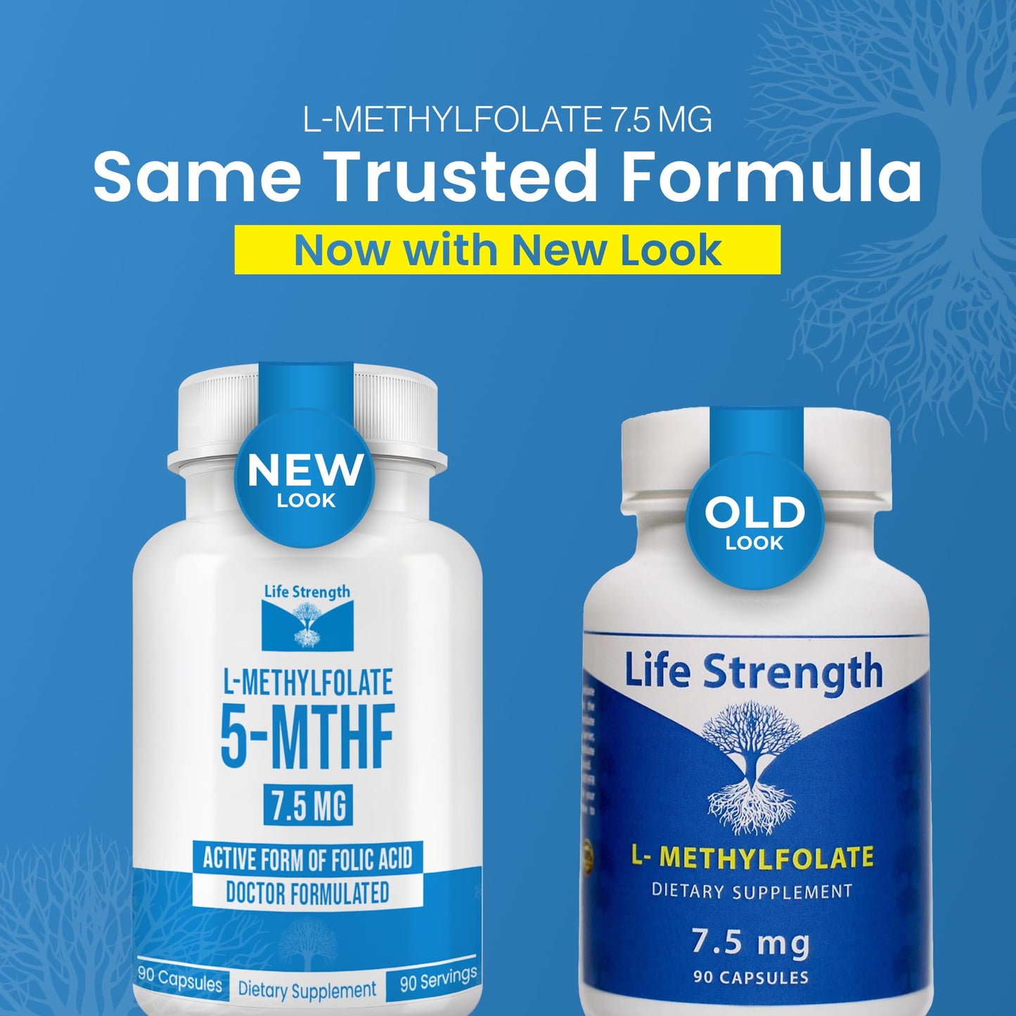 LifeStrength L-Methylfolate 7.5mg Capsules, 90 Capsules