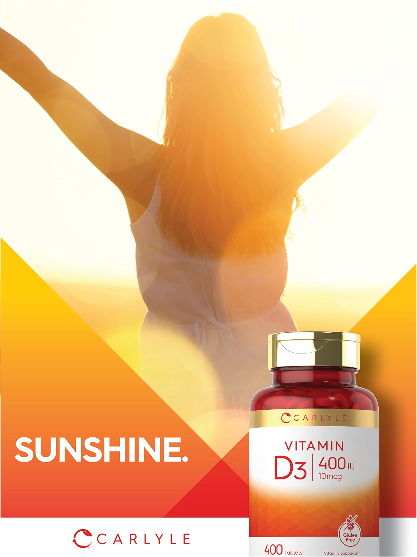 Carlyle Vitamin D3 400iu (10mcg) Tablet, 400 Tablets