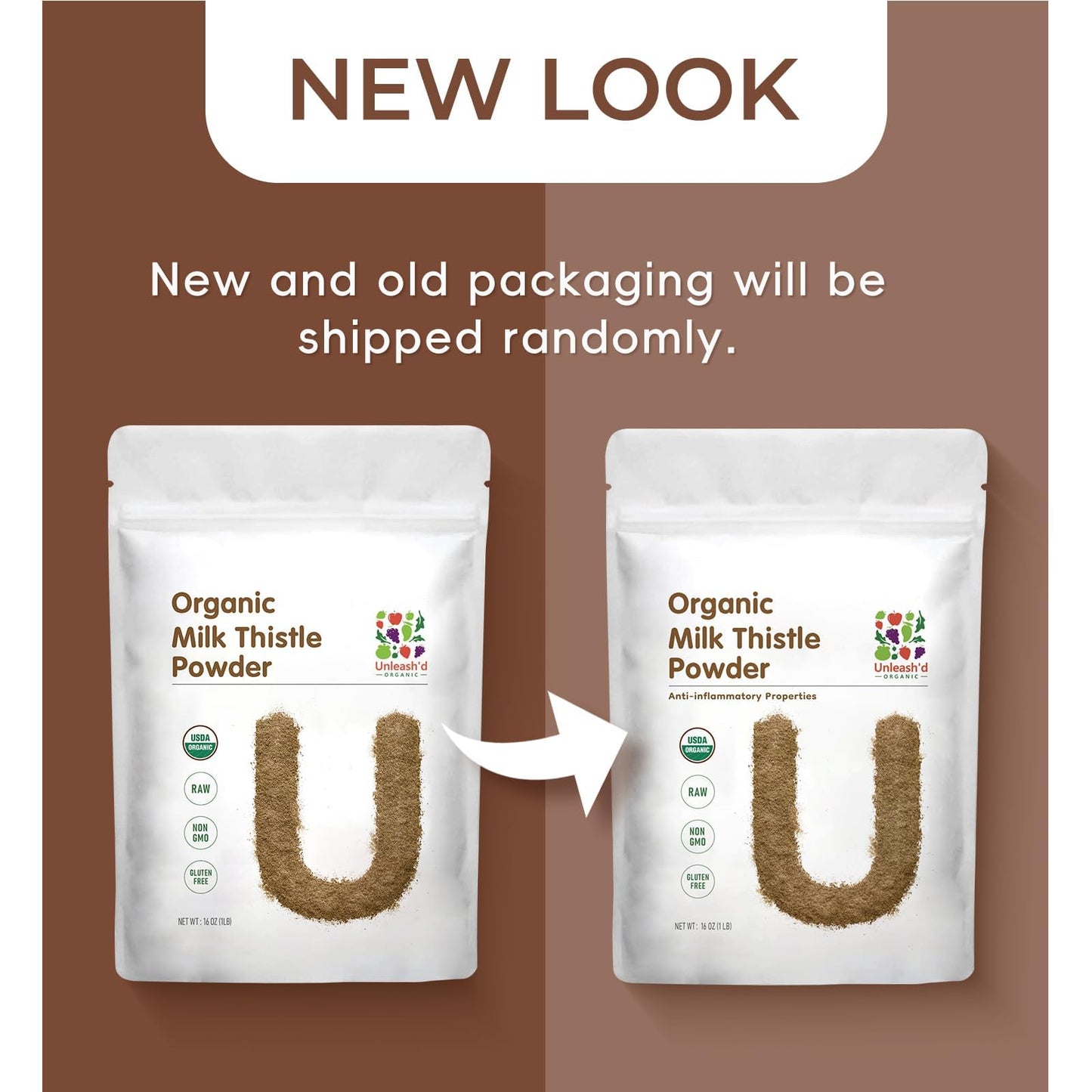 UNLEASH'D ORGANIC Milk Thistle Powder 16 oz