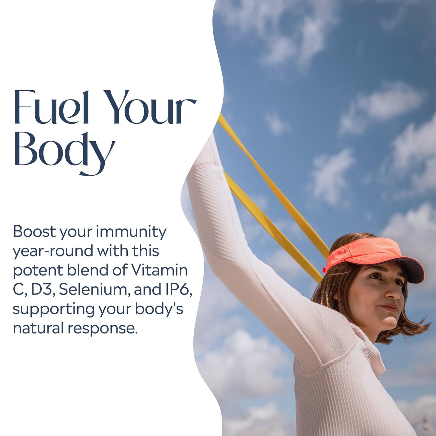 PURE Immune6 Immune Support Supplement with IP6, Selenium, Vitamin C & D3, 120 Capsules