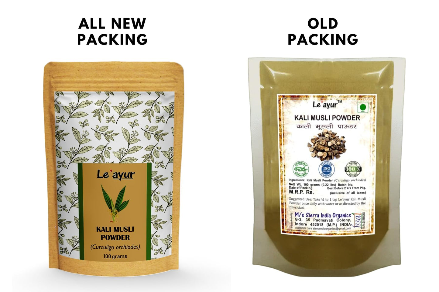 Le'ayur Kali Musli (Curculigo Orchiodes) Powder, 3.53 Ounces