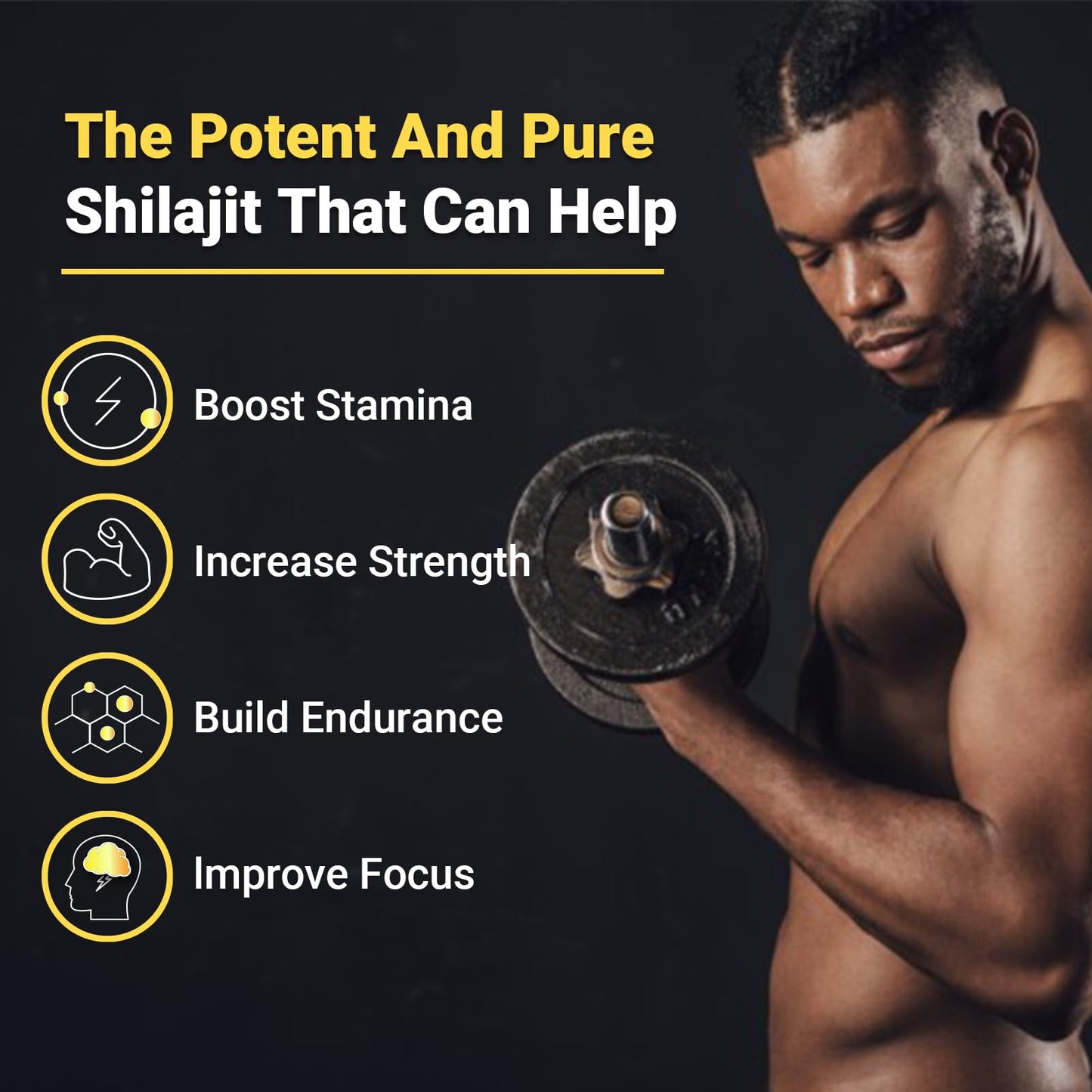 VivoNu Shilajit Gummies with Ashwagandha & Gokshura, 60 Gummies