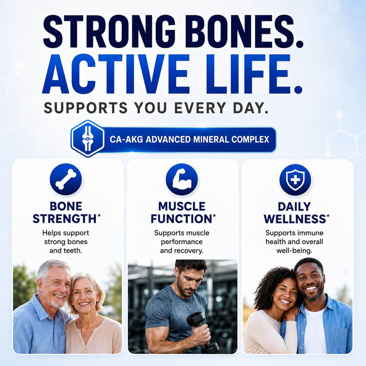 VITAOWN Liposomal Calcium AKG Supplement with Magnesium Glycinate, Vitamin D3, Zinc & Boron – Daily Bone and Mineral Support – 1,500 mg Ca-AKG per Serving – 90 Softgels
