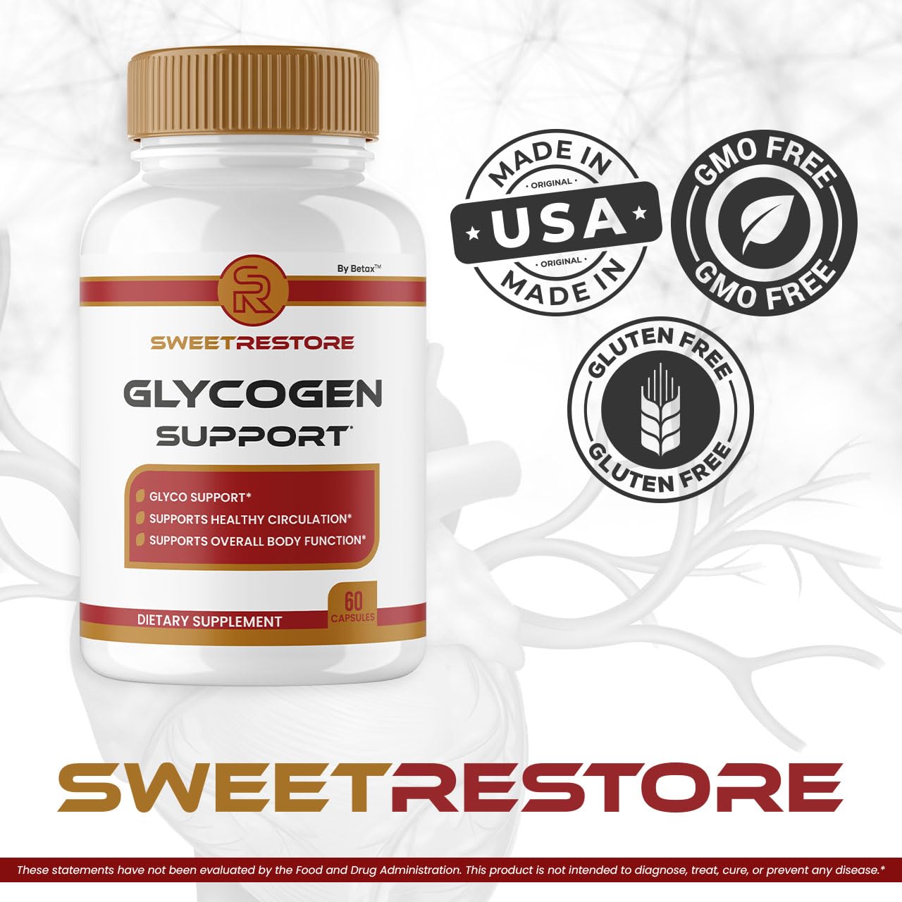 BetaX Sweet Restore Capsules 120 Capsules